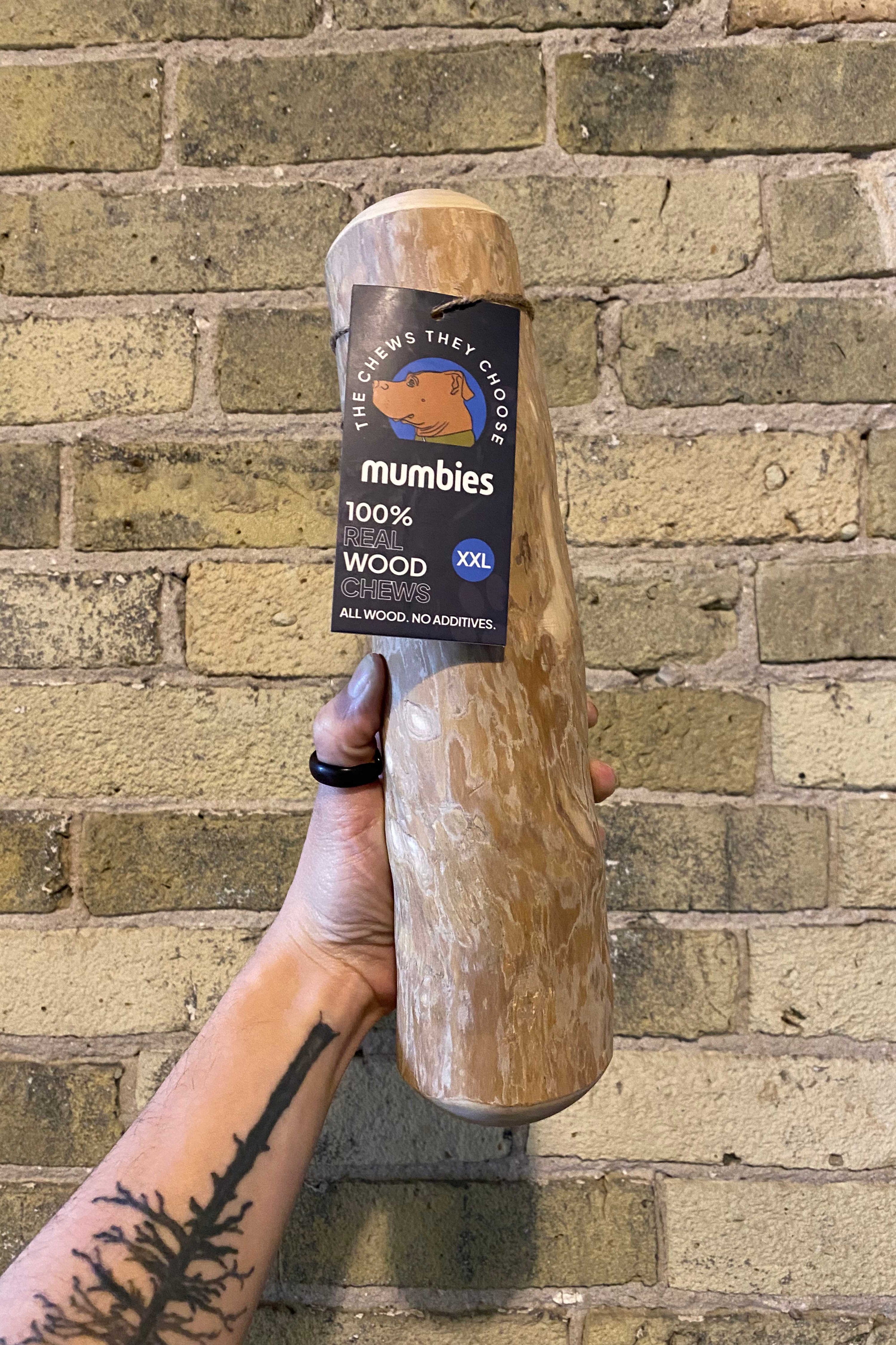 Mumbies Coffee Tree Wood Chew – Safe, Splinter-Resistant Natural Dog Chew