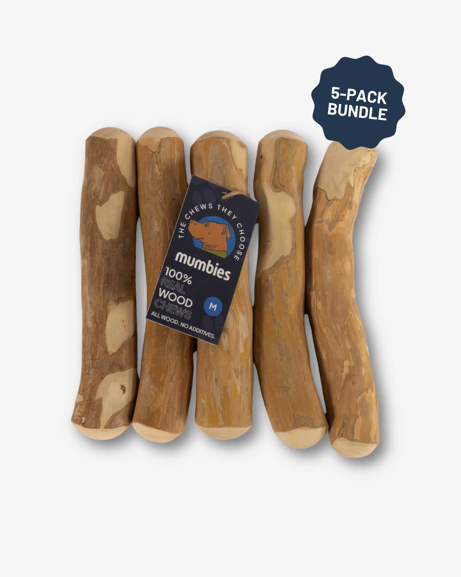 Mumbies Coffee Tree Wood Chew – Safe, Splinter-Resistant Natural Dog Chew