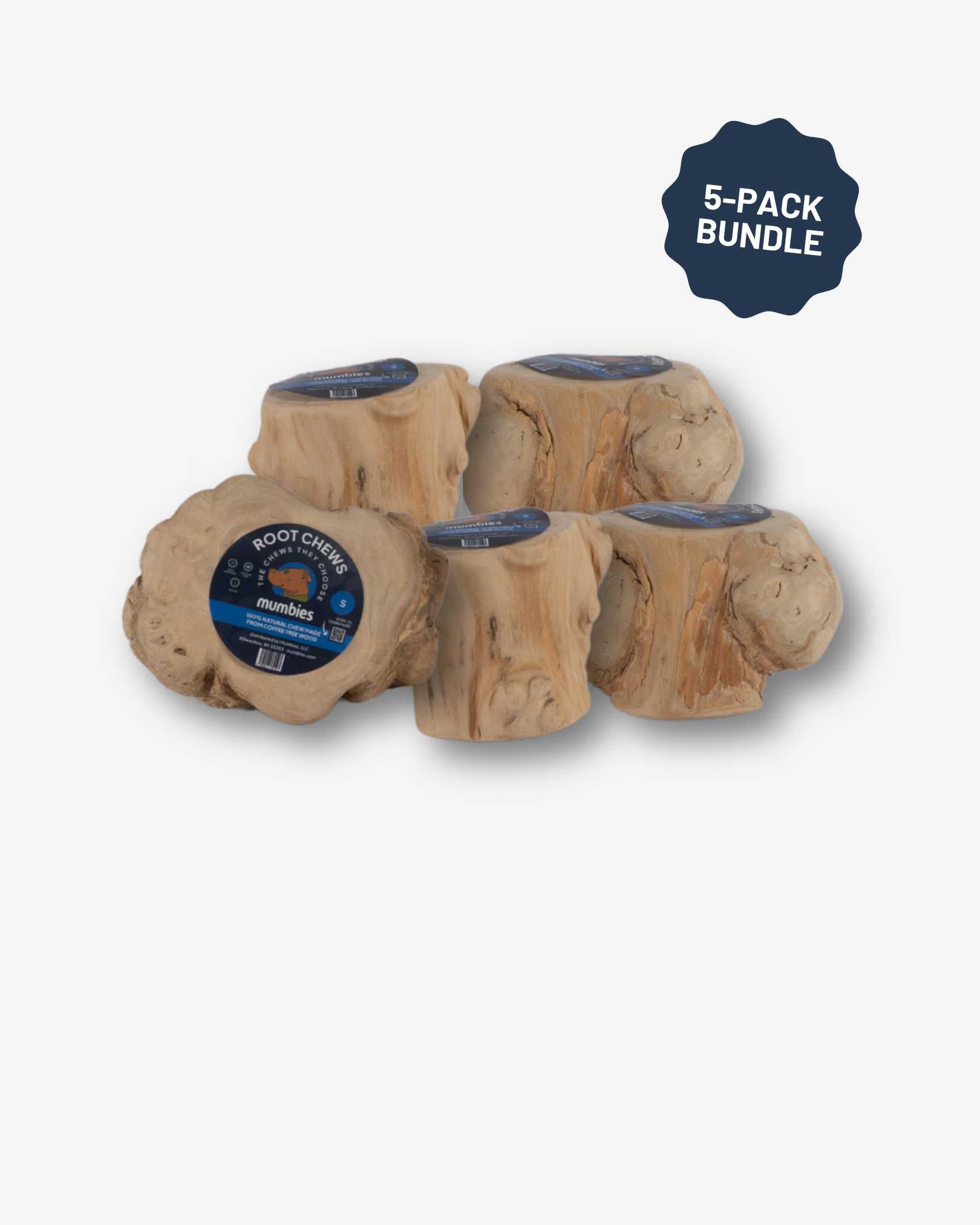Mumbies Coffee Wood Root Chews for Dogs – Long-Lasting Natural Chew