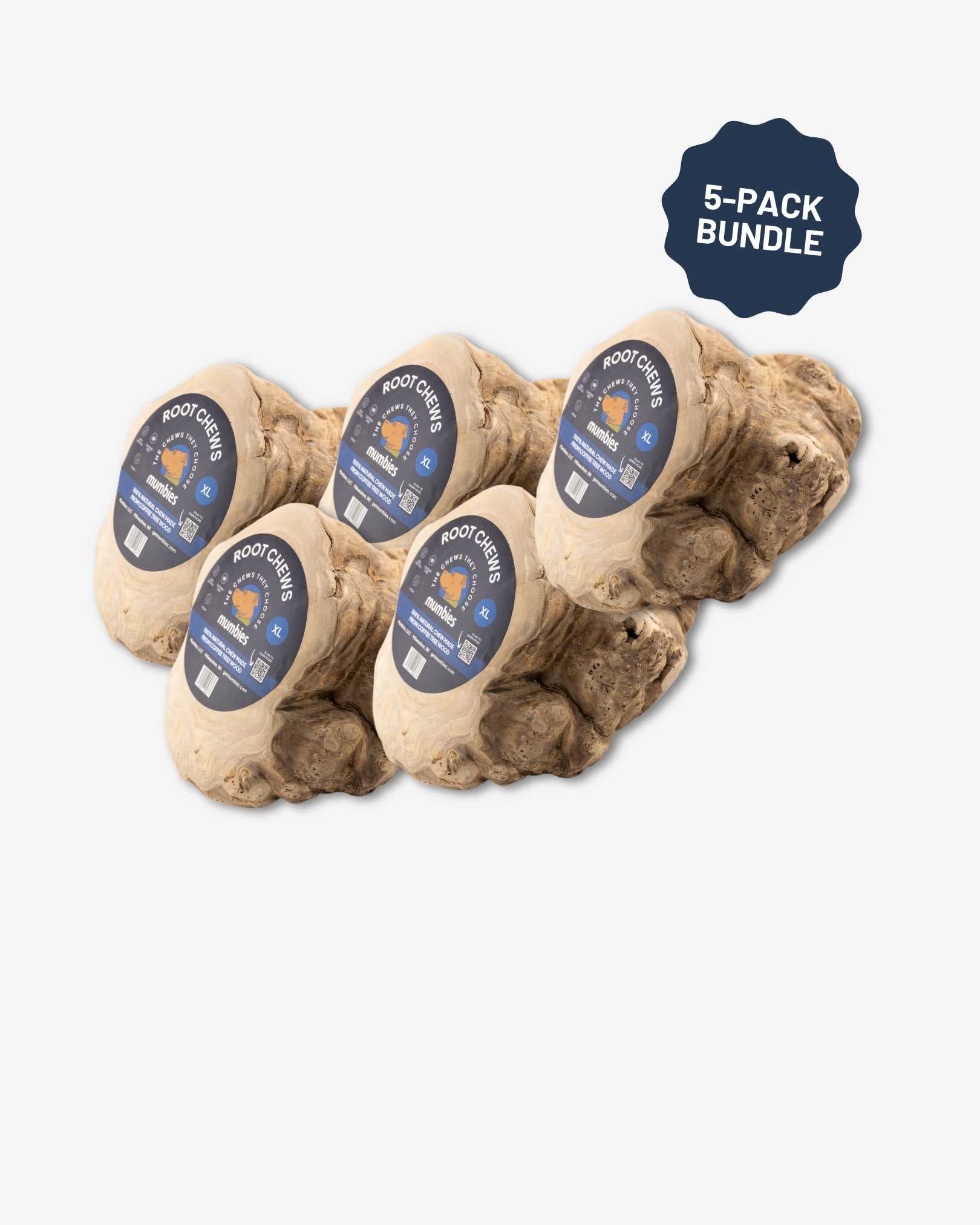 Mumbies Coffee Wood Root Chews for Dogs – Long-Lasting Natural Chew