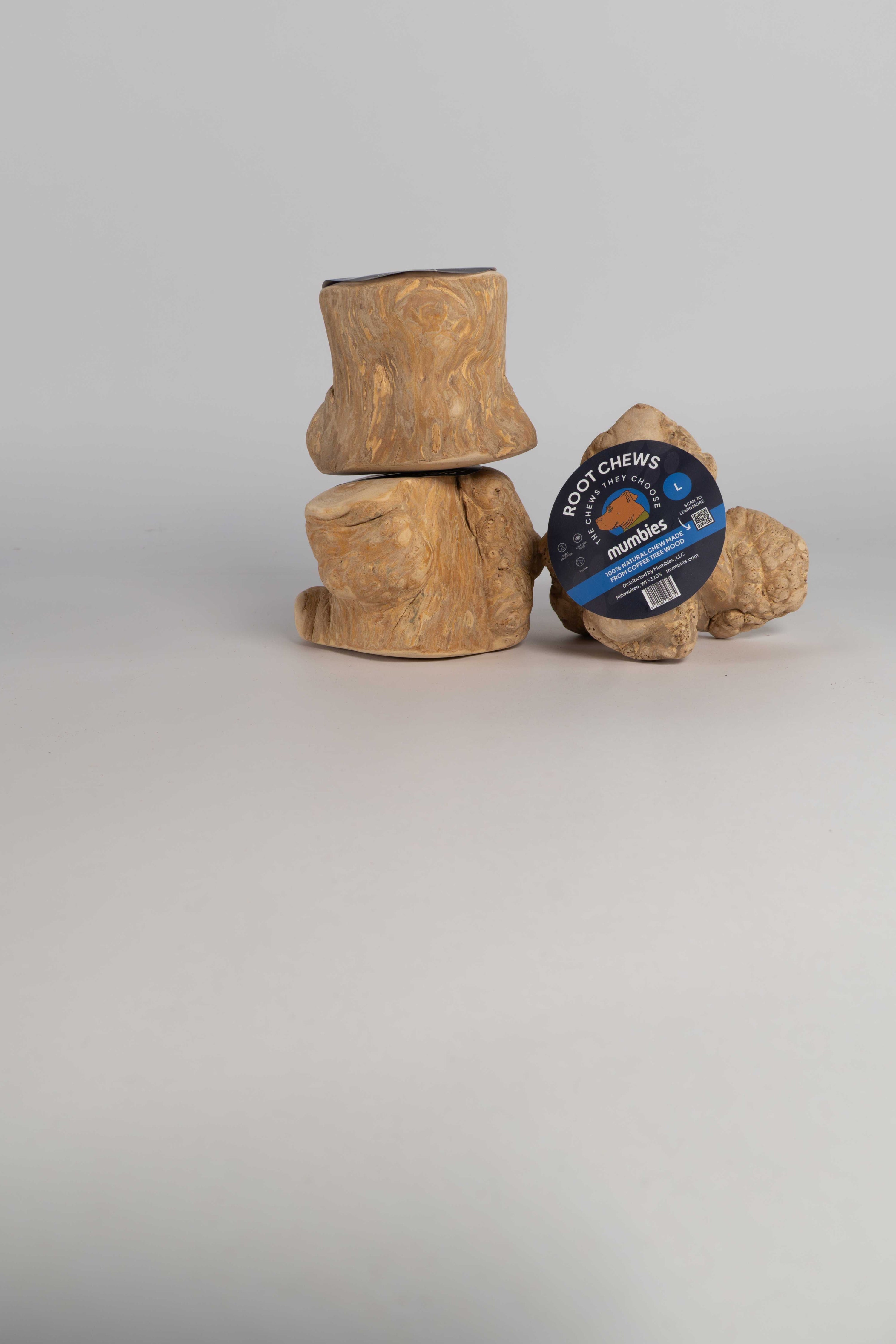Mumbies Coffee Wood Root Chews for Dogs – Long-Lasting Natural Chew