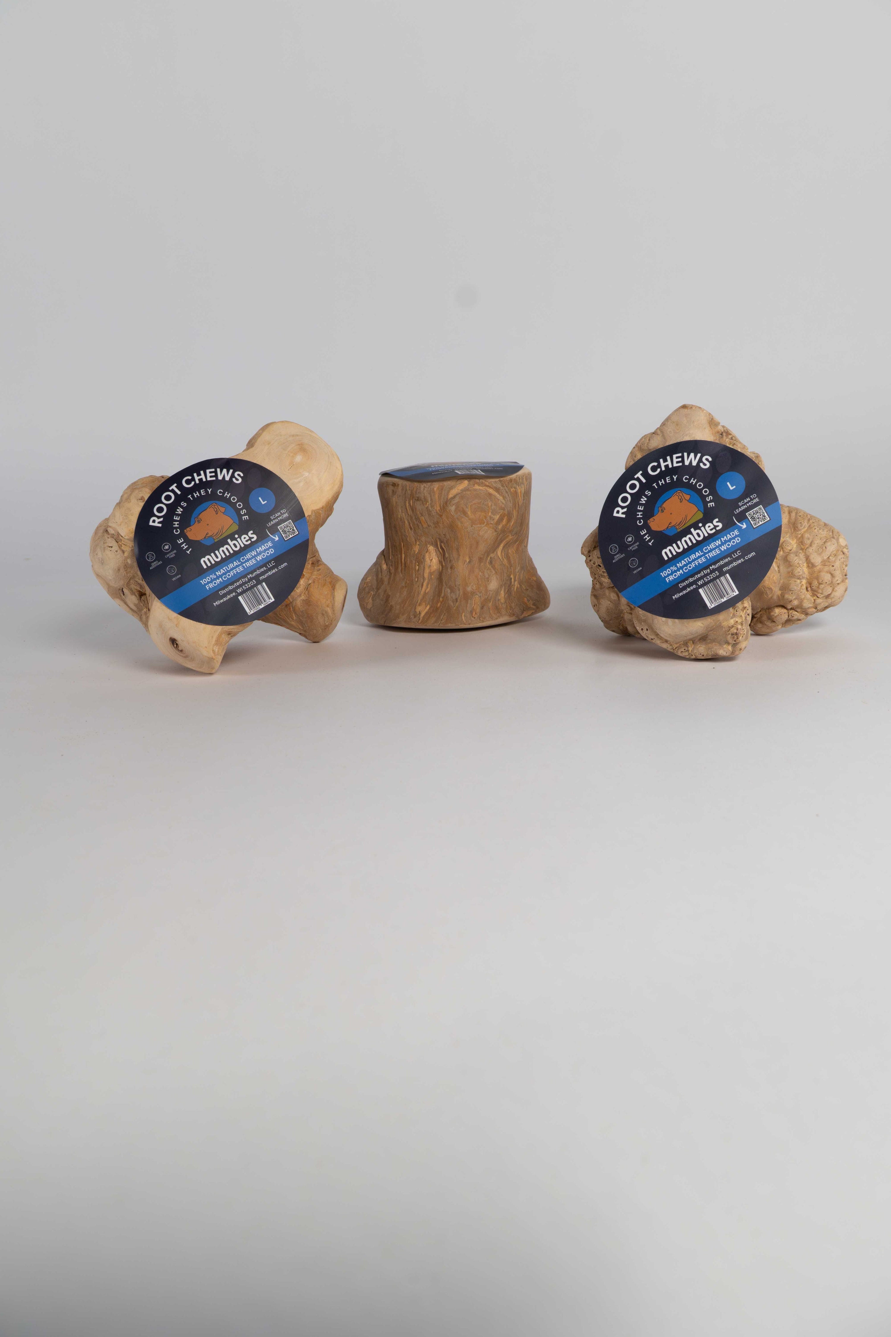 Mumbies Coffee Wood Root Chews for Dogs – Long-Lasting Natural Chew