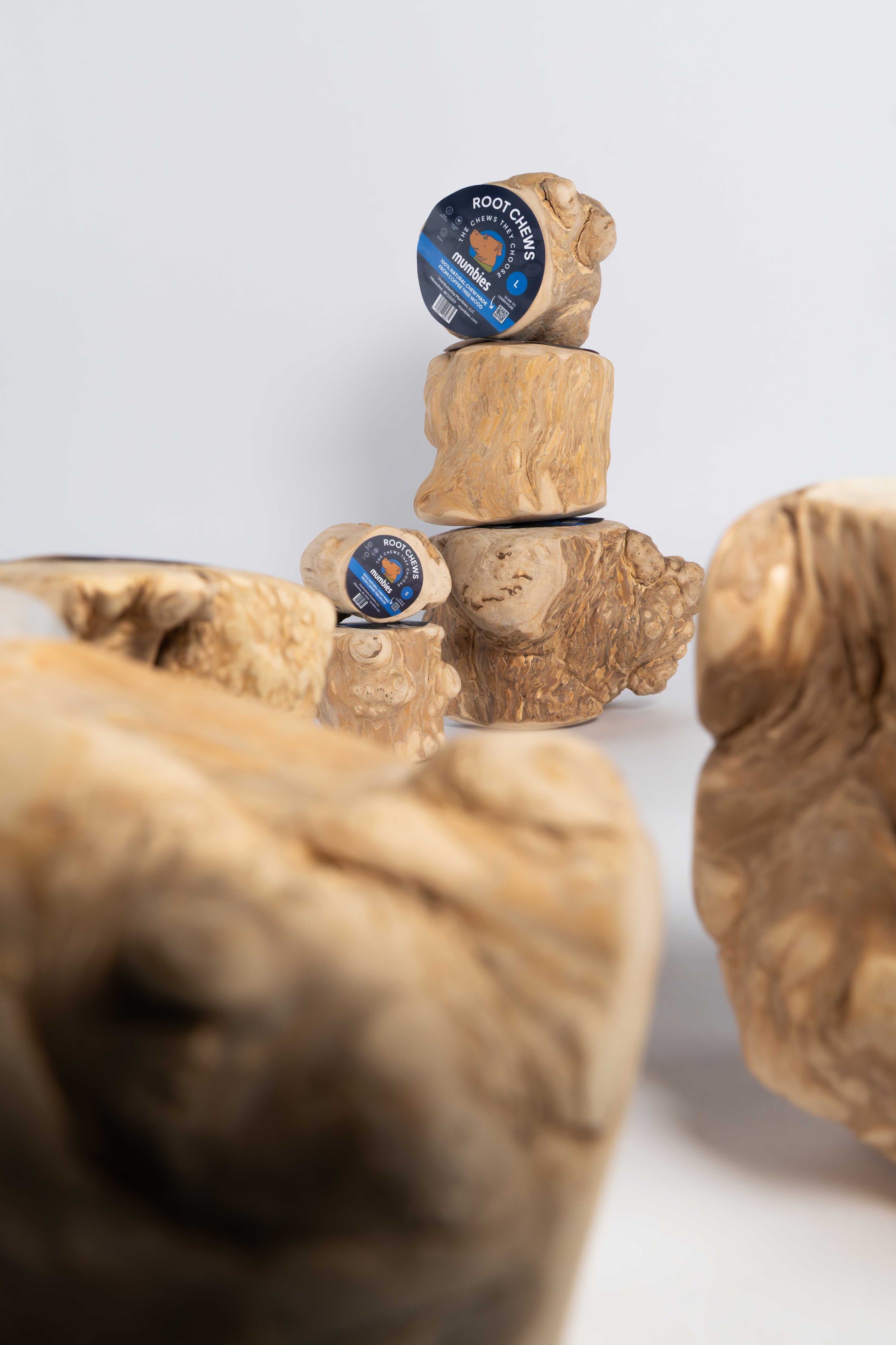 Mumbies Coffee Wood Root Chews for Dogs – Long-Lasting Natural Chew