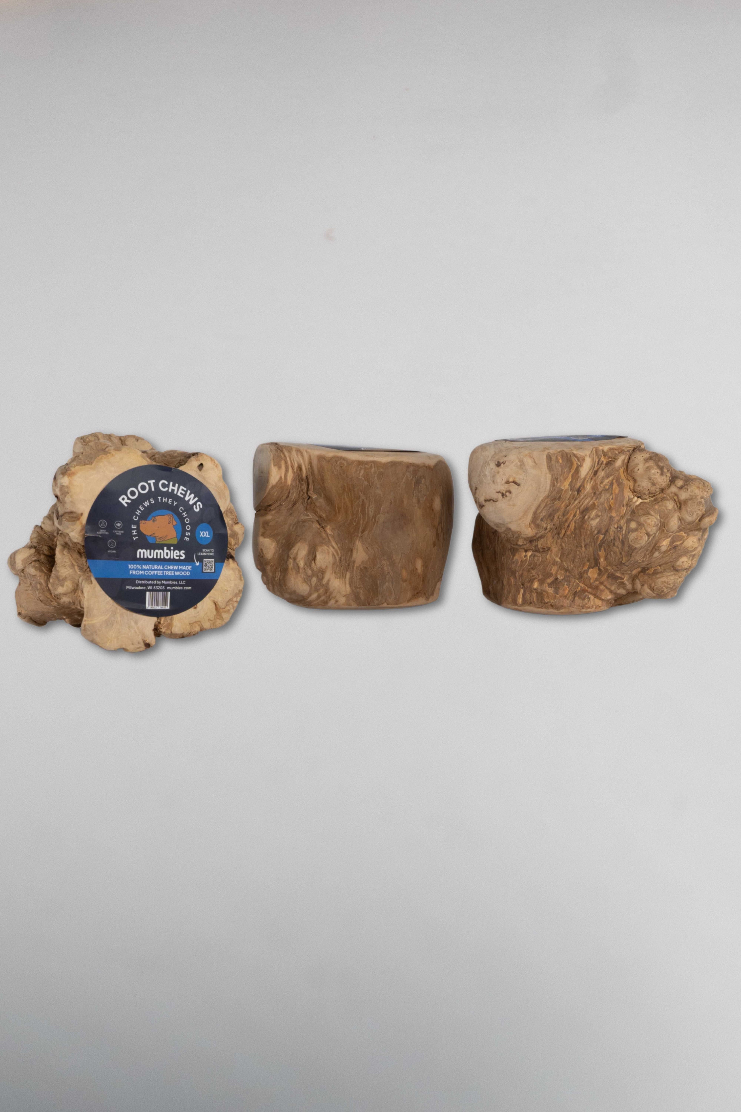 Mumbies Coffee Wood Root Chews for Dogs – Long-Lasting Natural Chew