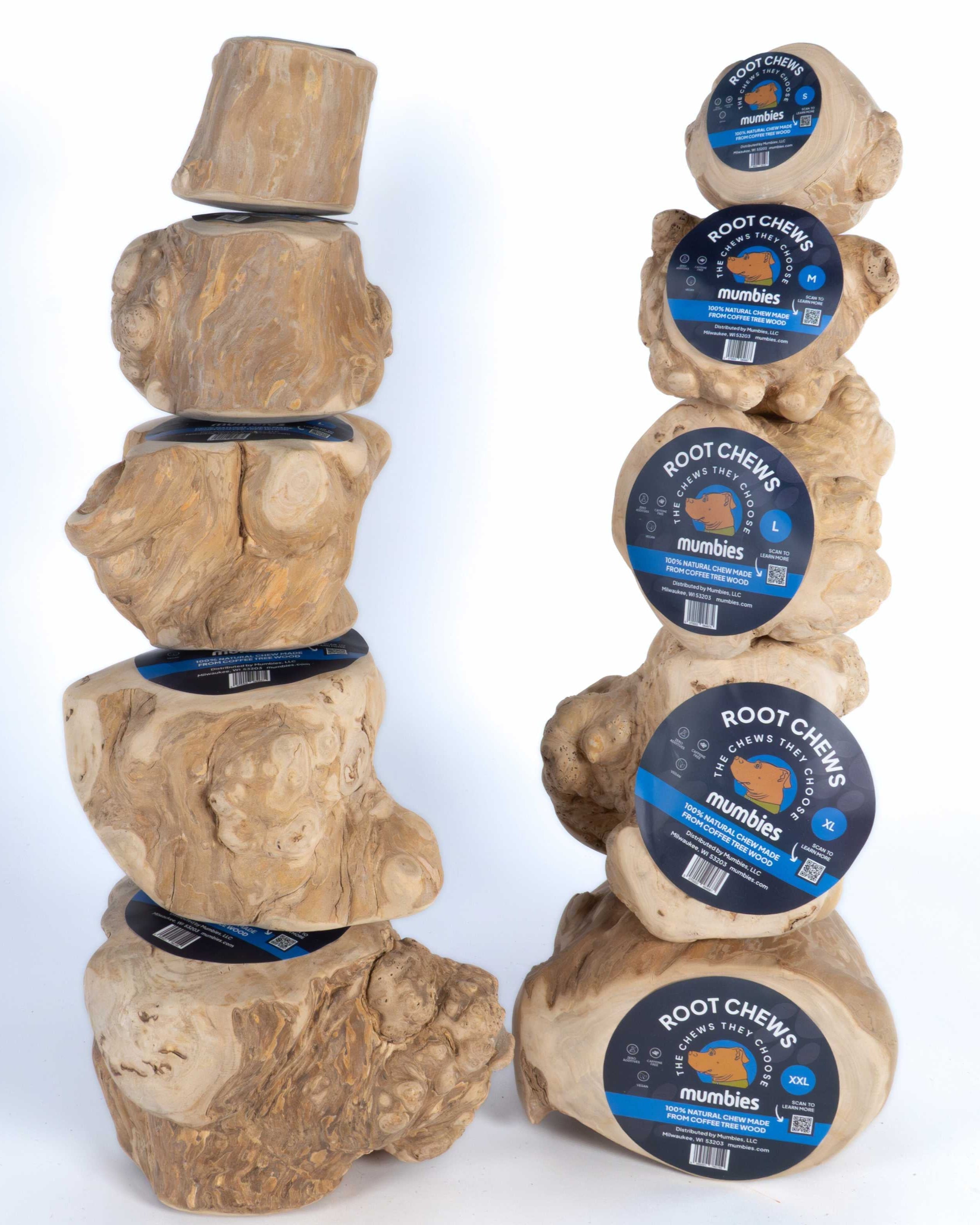 Mumbies Coffee Wood Root Chews for Dogs – Long-Lasting Natural Chew