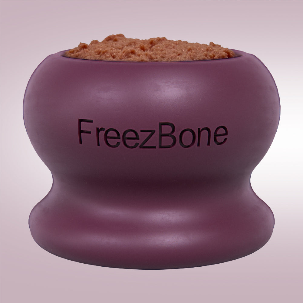 Freezball – Durable Fillable Dog Chew Bone & Freezable Enrichment Toy
