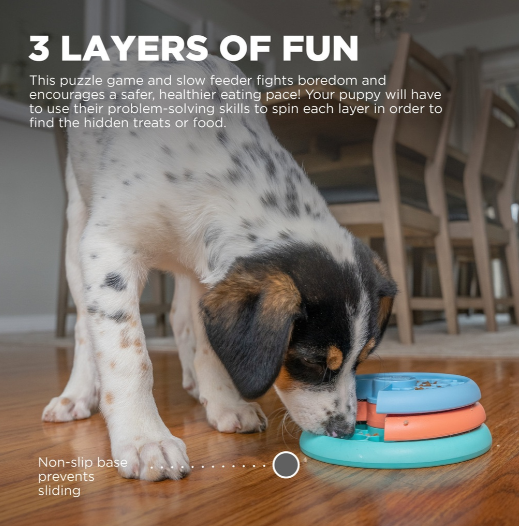 OUTWARD HOUND Puppy Lickin' Layers - Interactive Level 2 Dog Puzzle Game