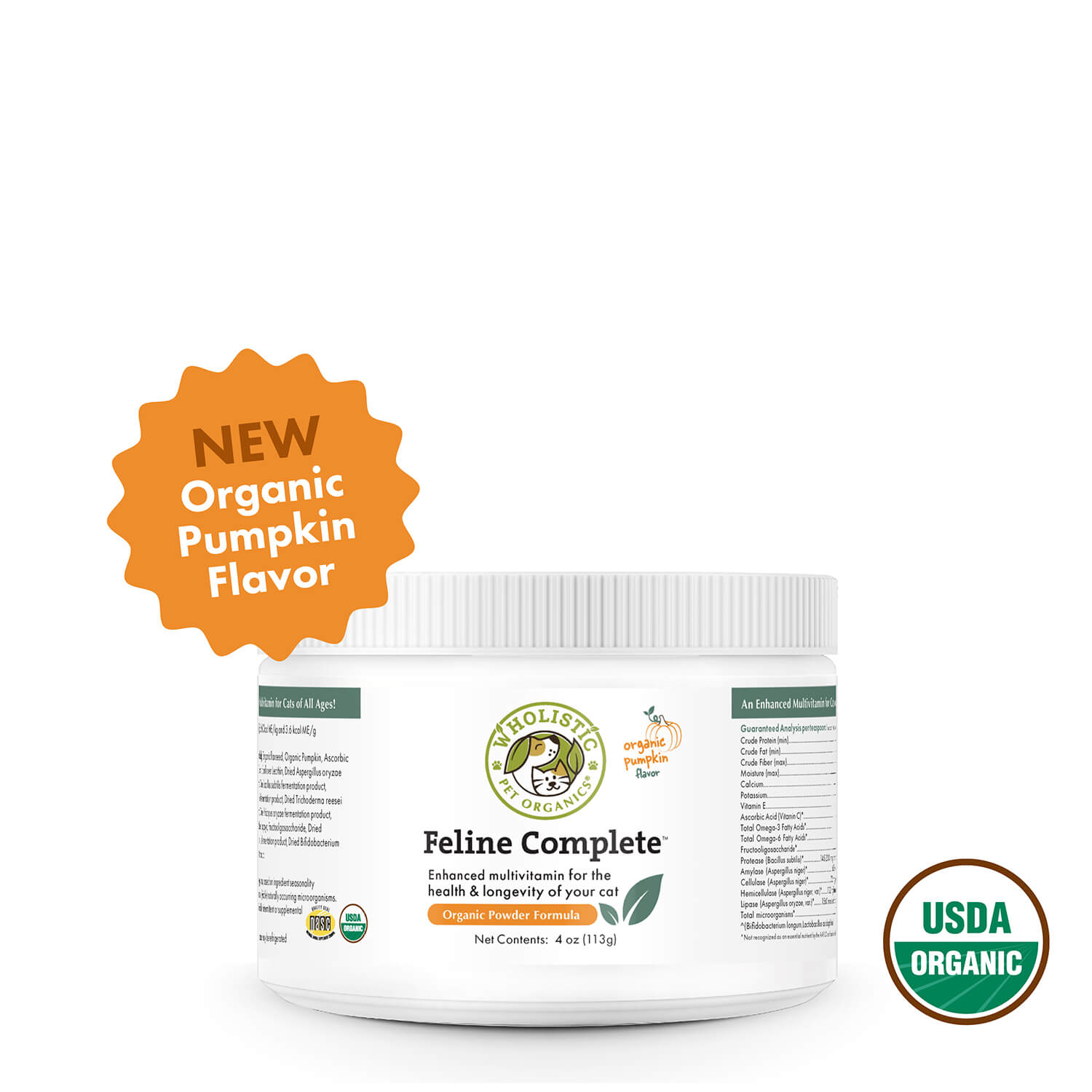 Wholistic Feline Complete™ – All-in-One Daily Superfood Supplement for Cats
