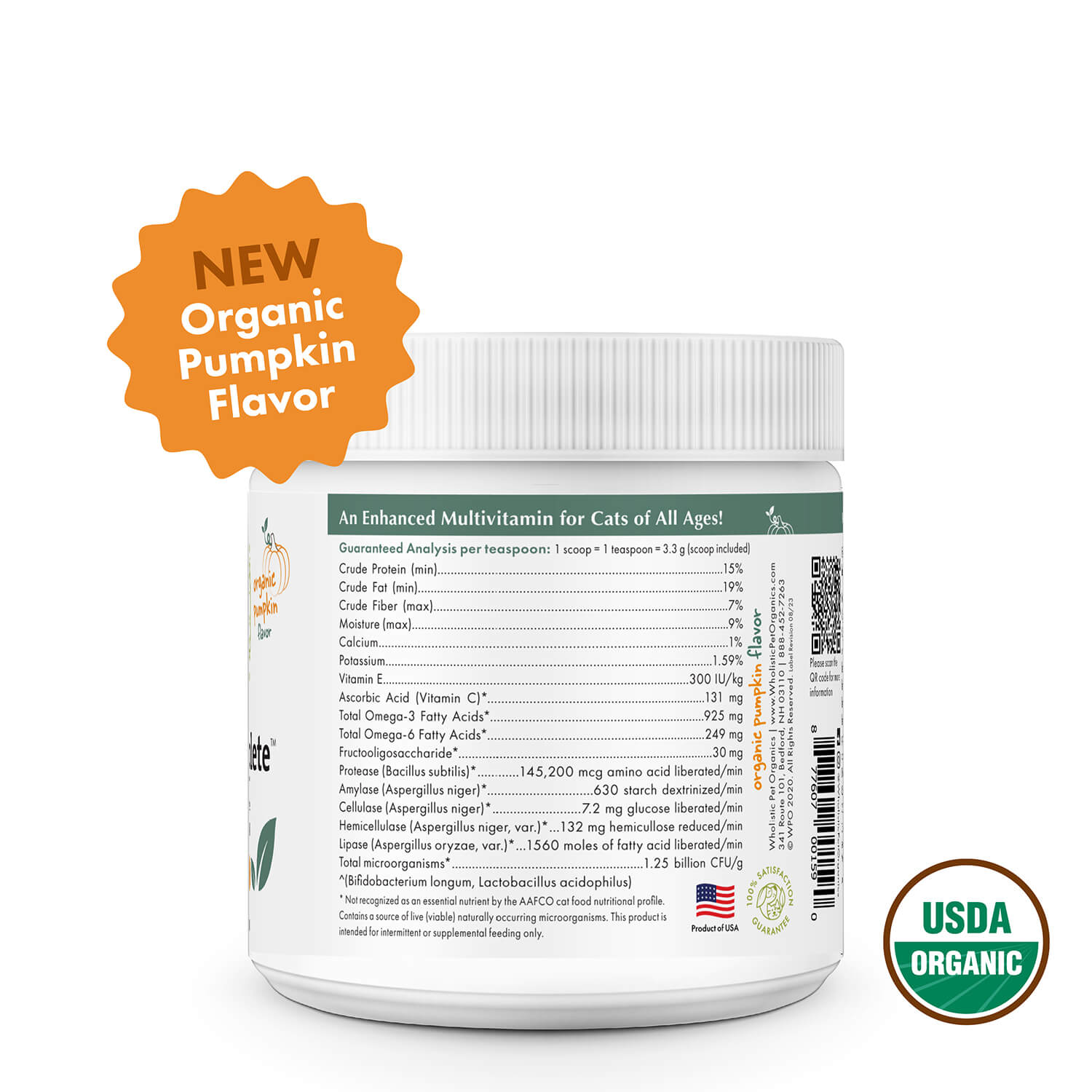 Wholistic Feline Complete™ – All-in-One Daily Superfood Supplement for Cats