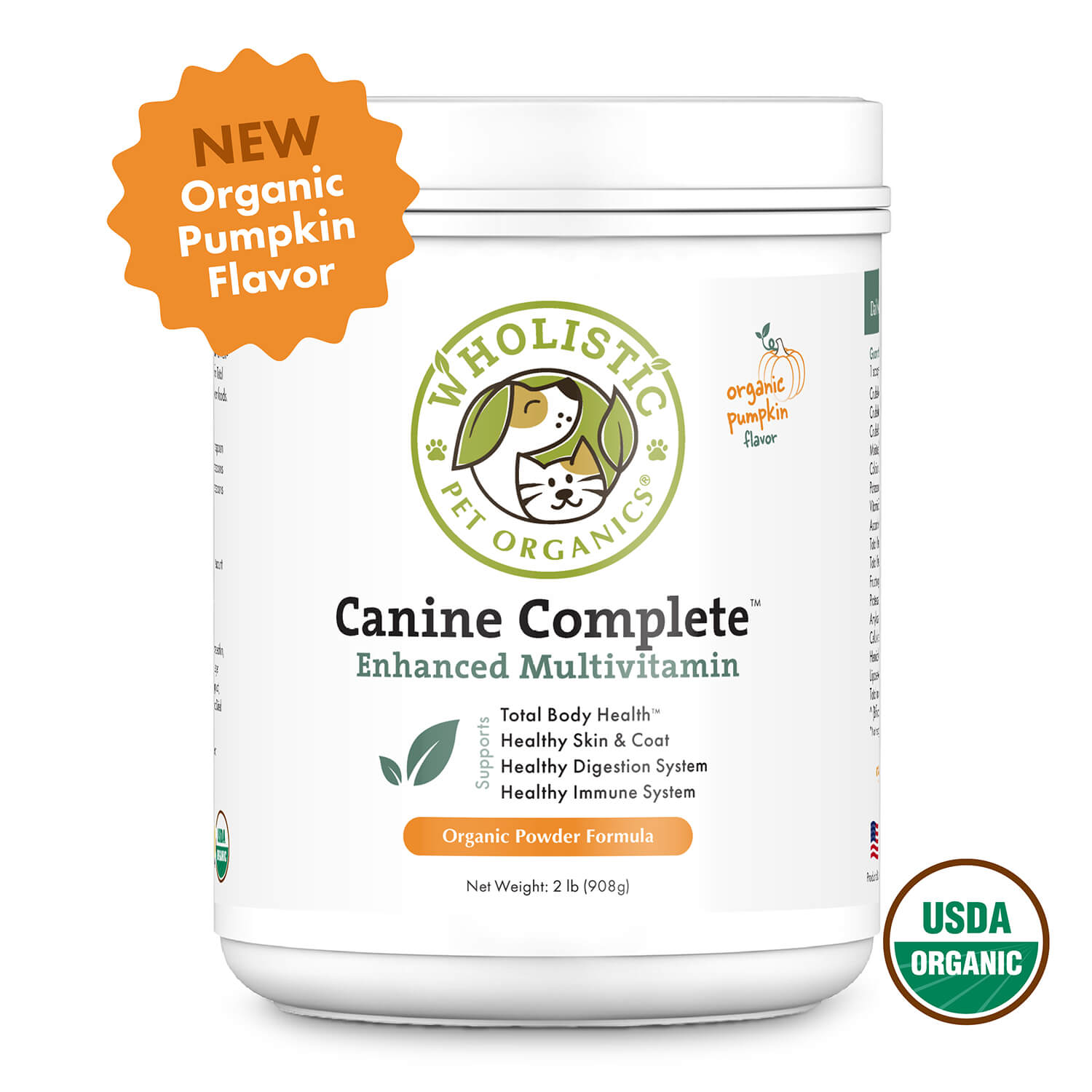 Wholistic Pet Organics Canine Complete™ – All-in-One Superfood Supplement for Dogs