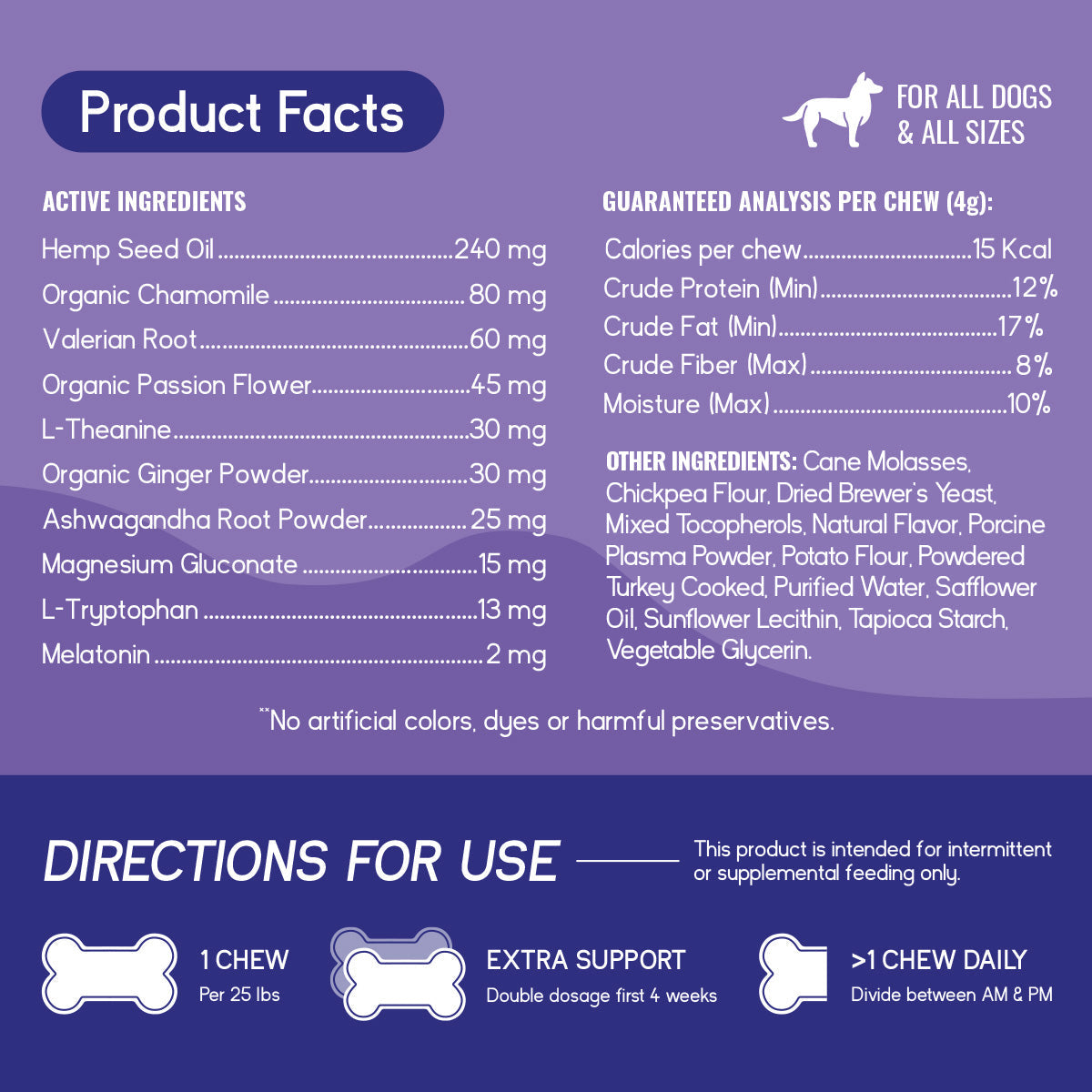 PupGrade Calming Chews for Dogs – Natural Anxiety & Stress Relief