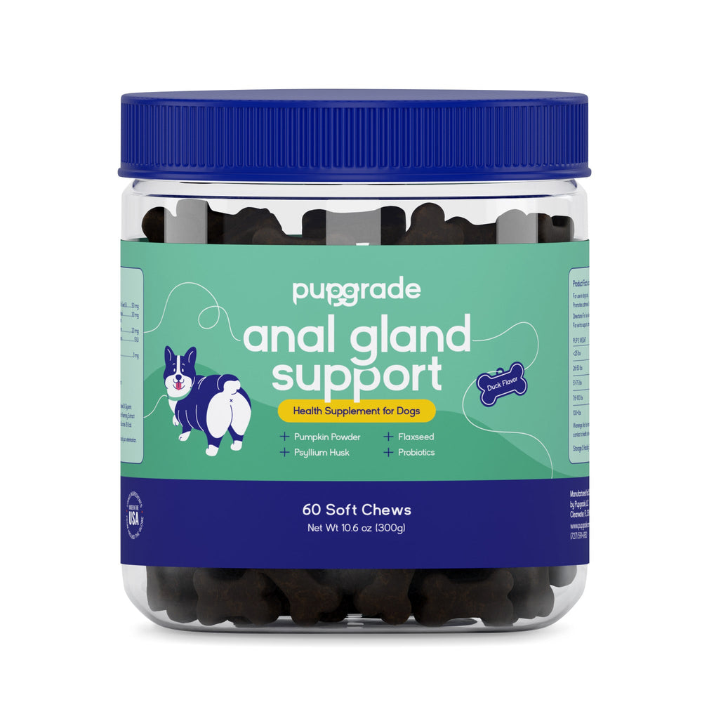 PupGrade Anal Gland Support for Dogs – Fiber, Probiotics & Digestive Enzymes