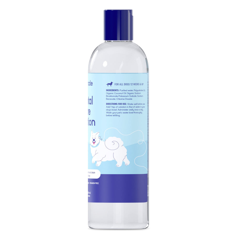 Organic Dental Care Solution for Dogs – Fresh Breath & Plaque Control
