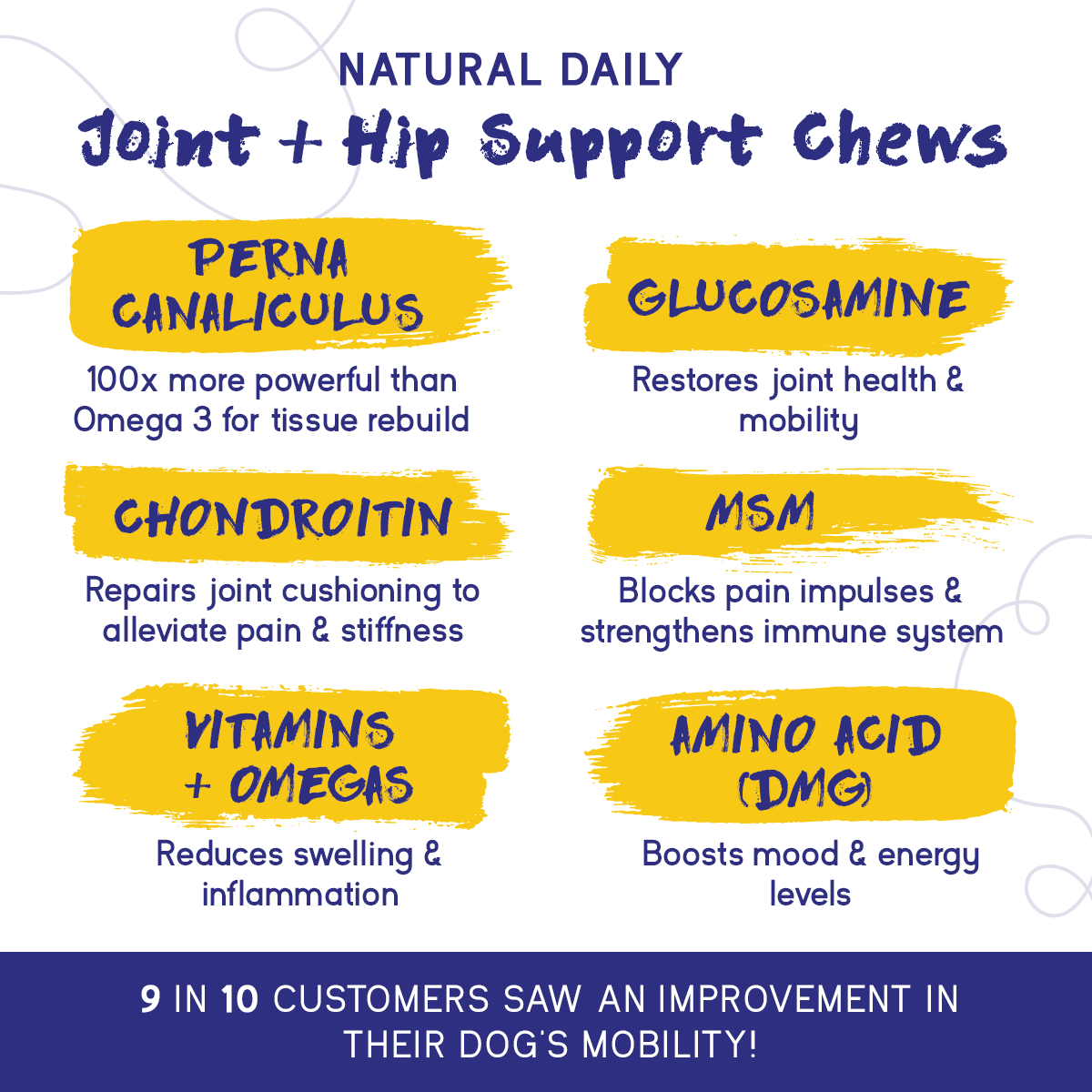 PupGrade Joint Support for Dogs – Hip & Joint Relief with Glucosamine & MSM