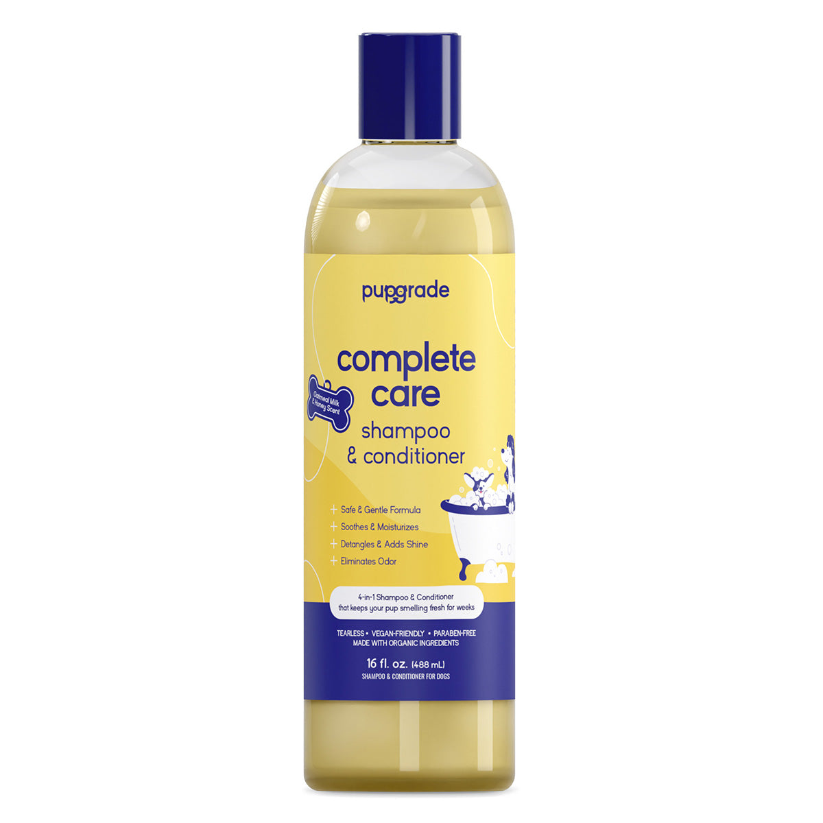 PupGrade Complete Care™ 4-in-1 Dog Shampoo & Conditioner – Clean, Hydrate, Deodorize, Detangle