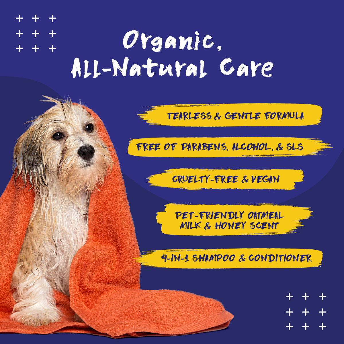 PupGrade Complete Care™ 4-in-1 Dog Shampoo & Conditioner – Clean, Hydrate, Deodorize, Detangle