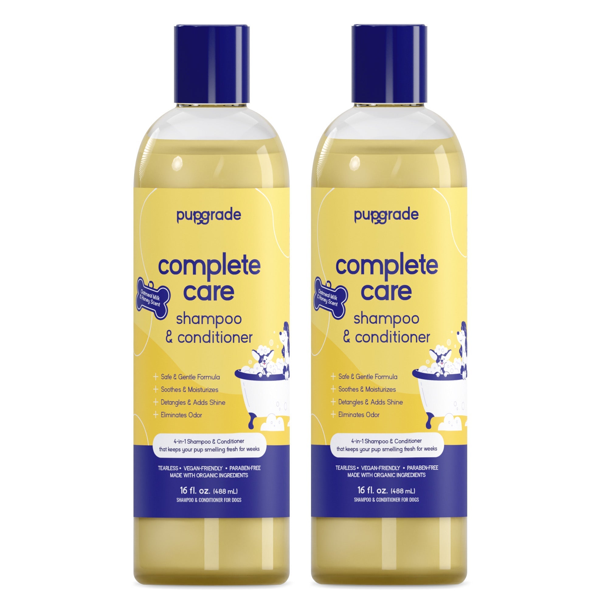 PupGrade Complete Care™ 4-in-1 Dog Shampoo & Conditioner – Clean, Hydrate, Deodorize, Detangle