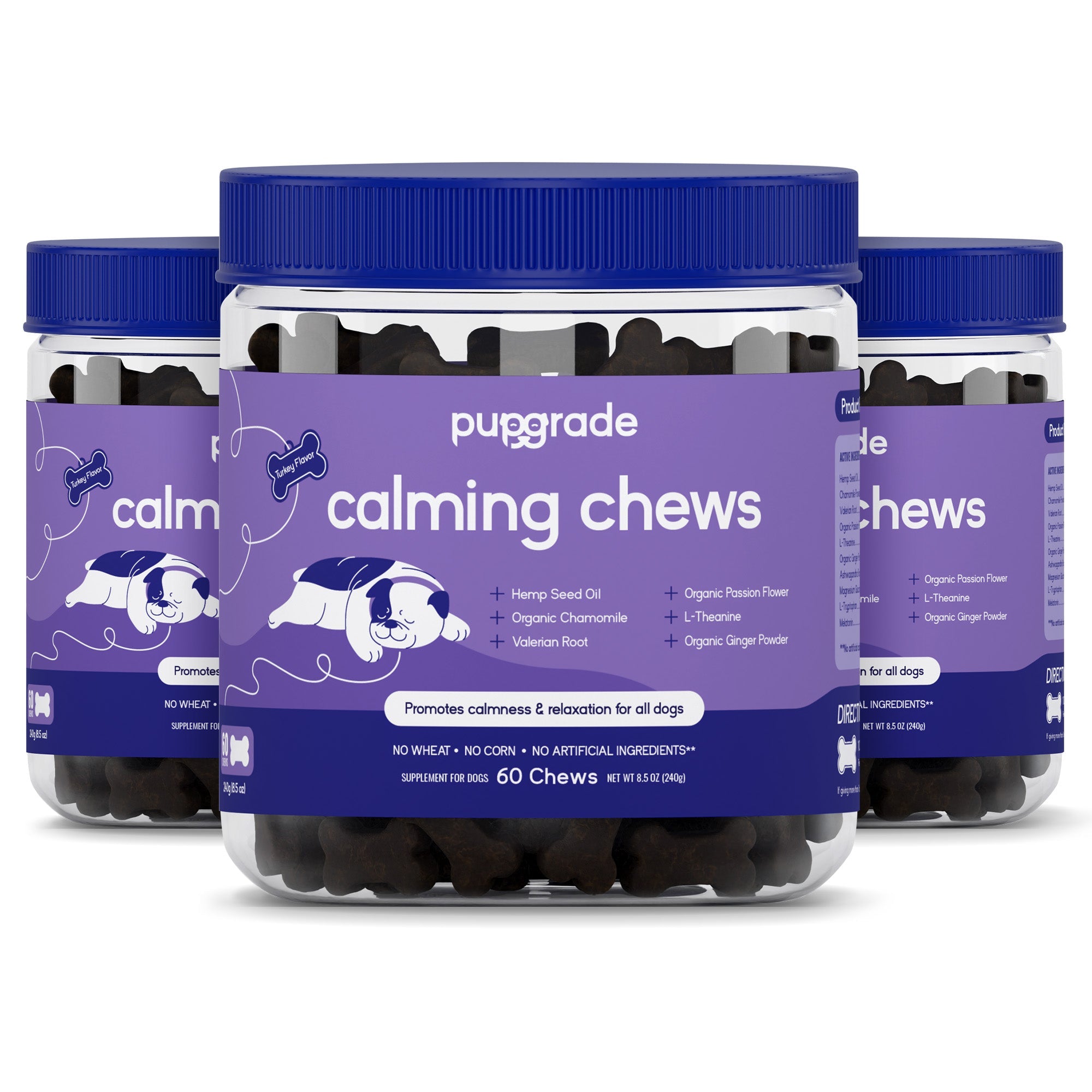 PupGrade Calming Chews for Dogs – Natural Anxiety & Stress Relief