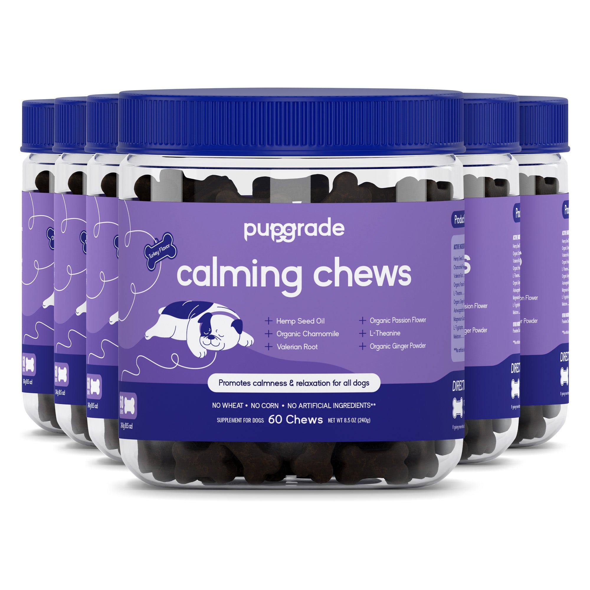 PupGrade Calming Chews for Dogs – Natural Anxiety & Stress Relief