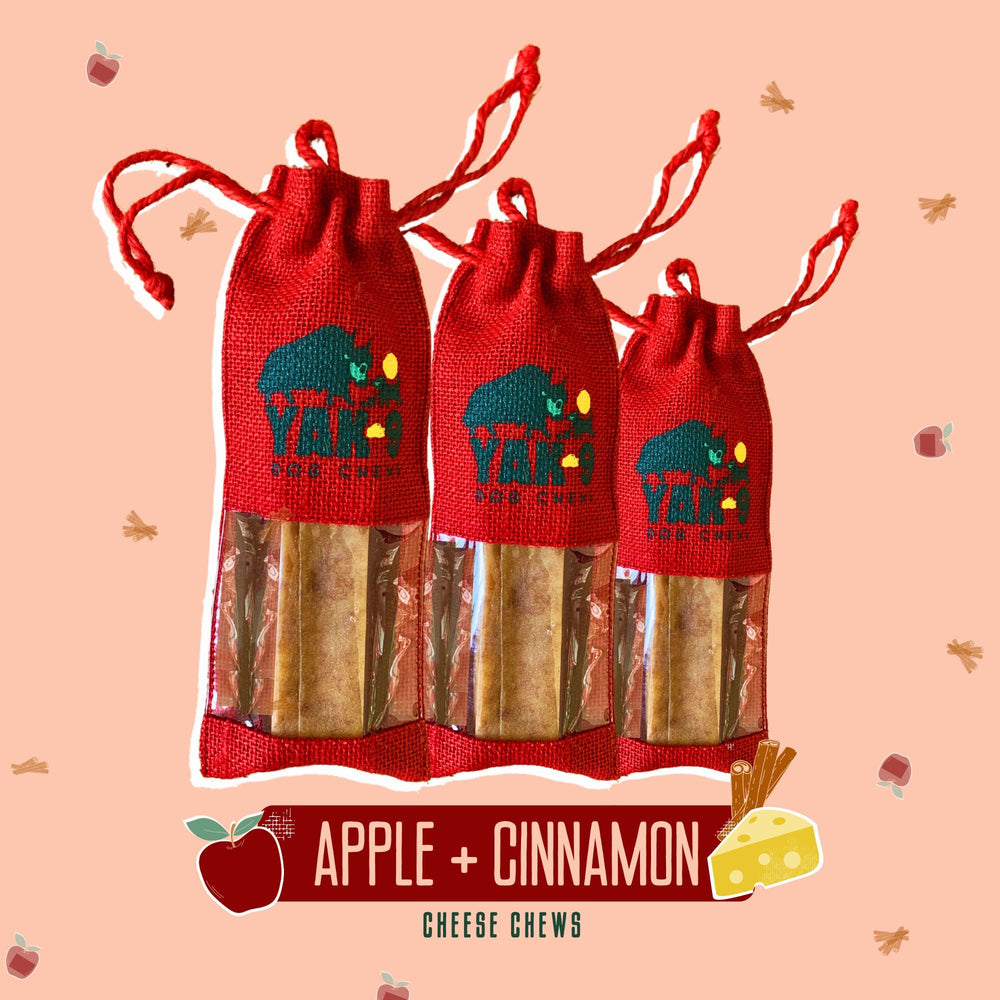Yak9 Chew Apple Cinnamon Yak Cheese Dog Chews – Long-Lasting Natural Dental Chews