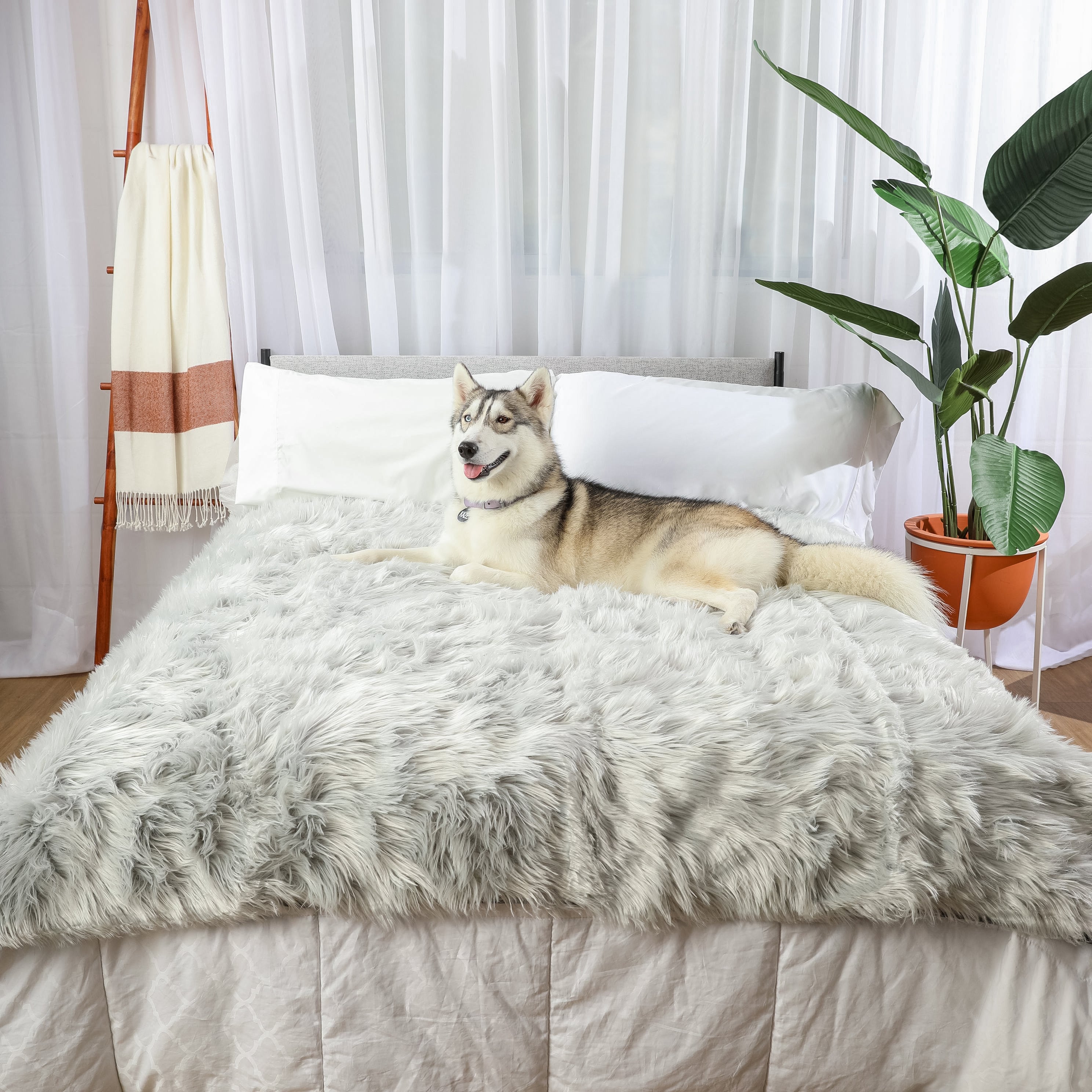 PupProtector™ Waterproof Dog Blanket – Durable, Washable, Throw Furniture Protector for Pets - Grey