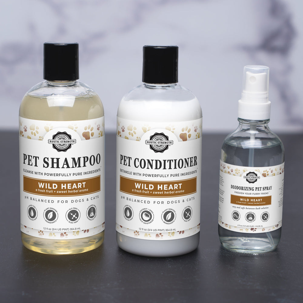 Pure Paws™ Plant-Based Pet Grooming Bundle – Gentle & Naturally Scented