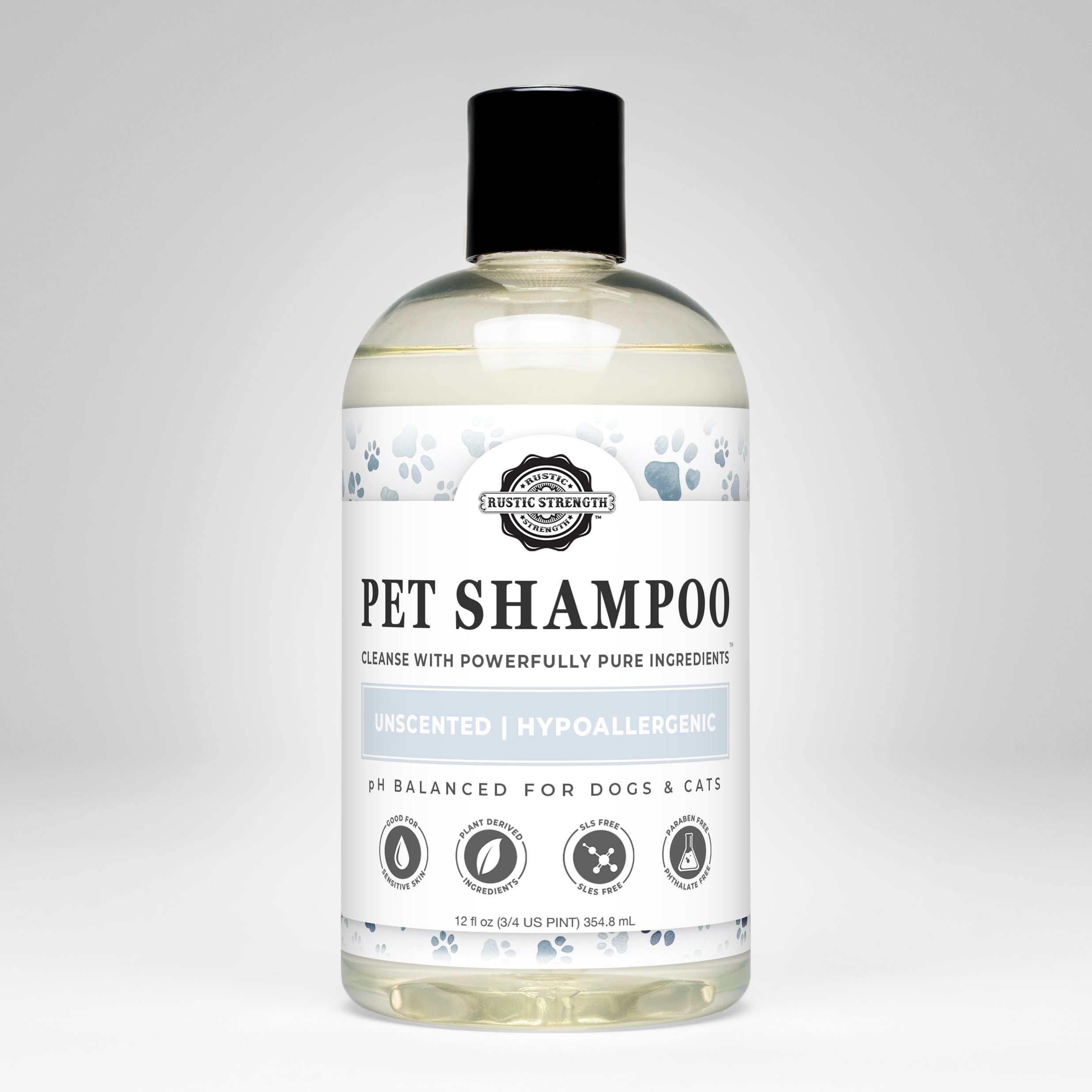 Pure Paws™ Unscented Pet Shampoo – Soothing, Deodorizing & Non-Toxic