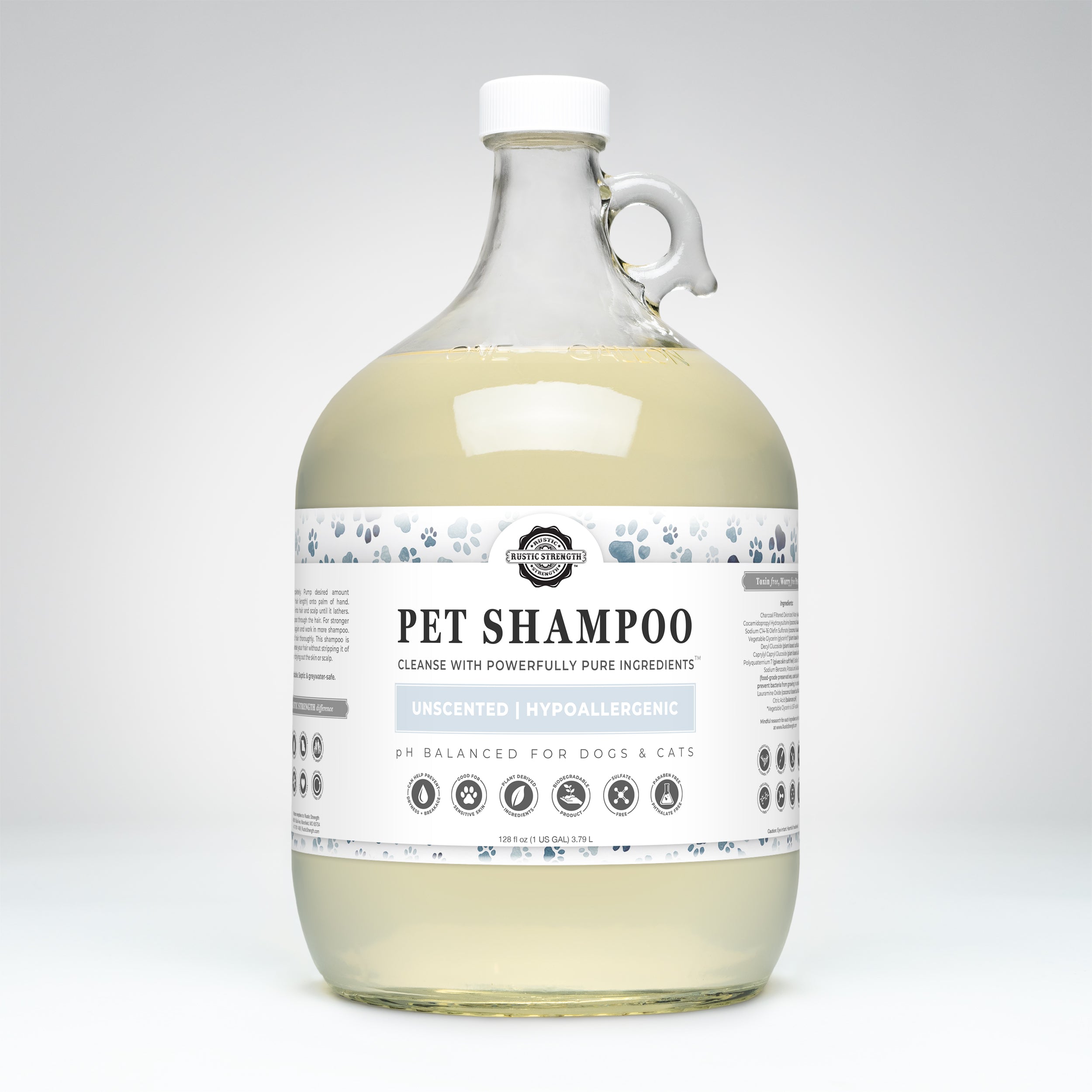 Pure Paws™ Unscented Pet Shampoo – Soothing, Deodorizing & Non-Toxic
