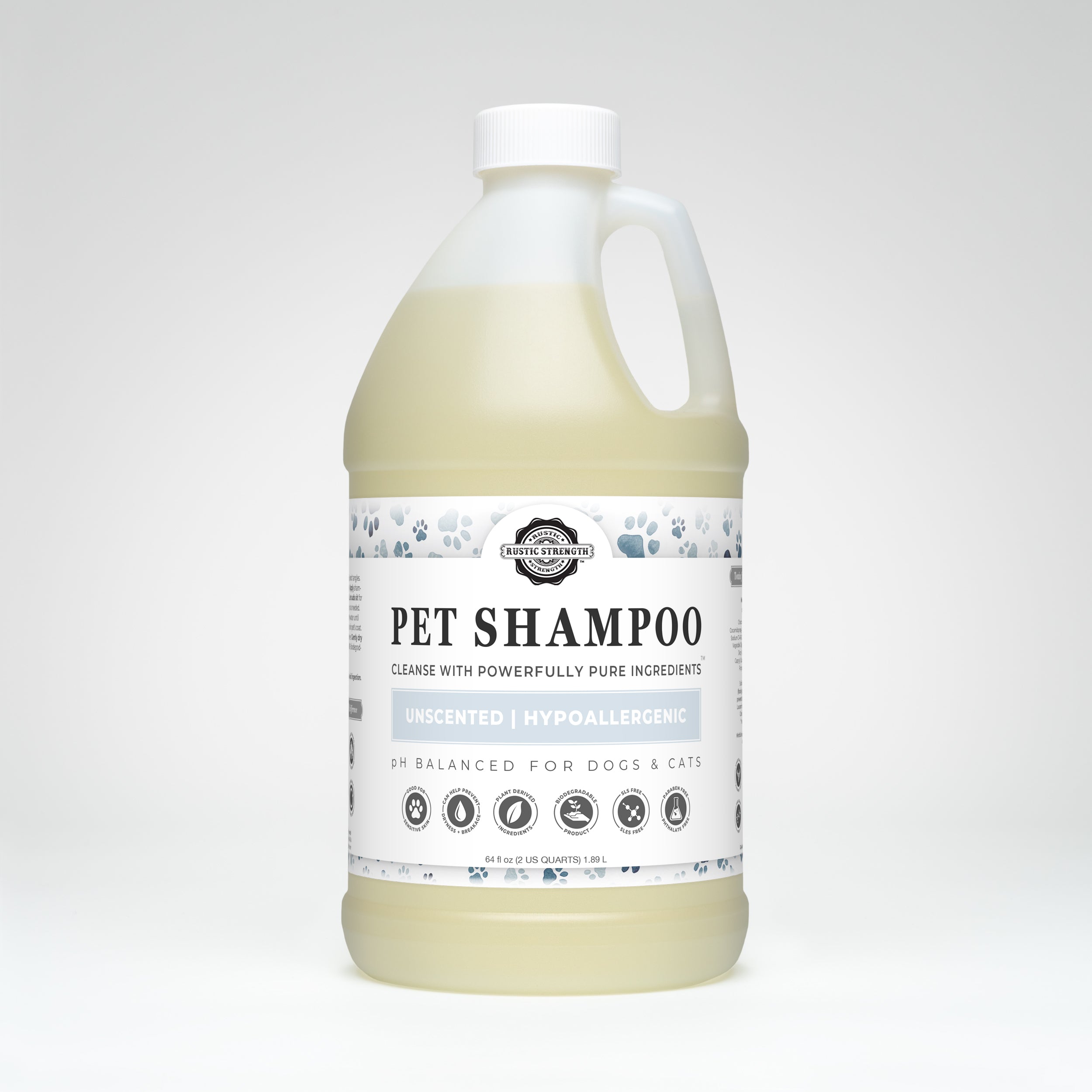 Pure Paws™ Unscented Pet Shampoo – Soothing, Deodorizing & Non-Toxic