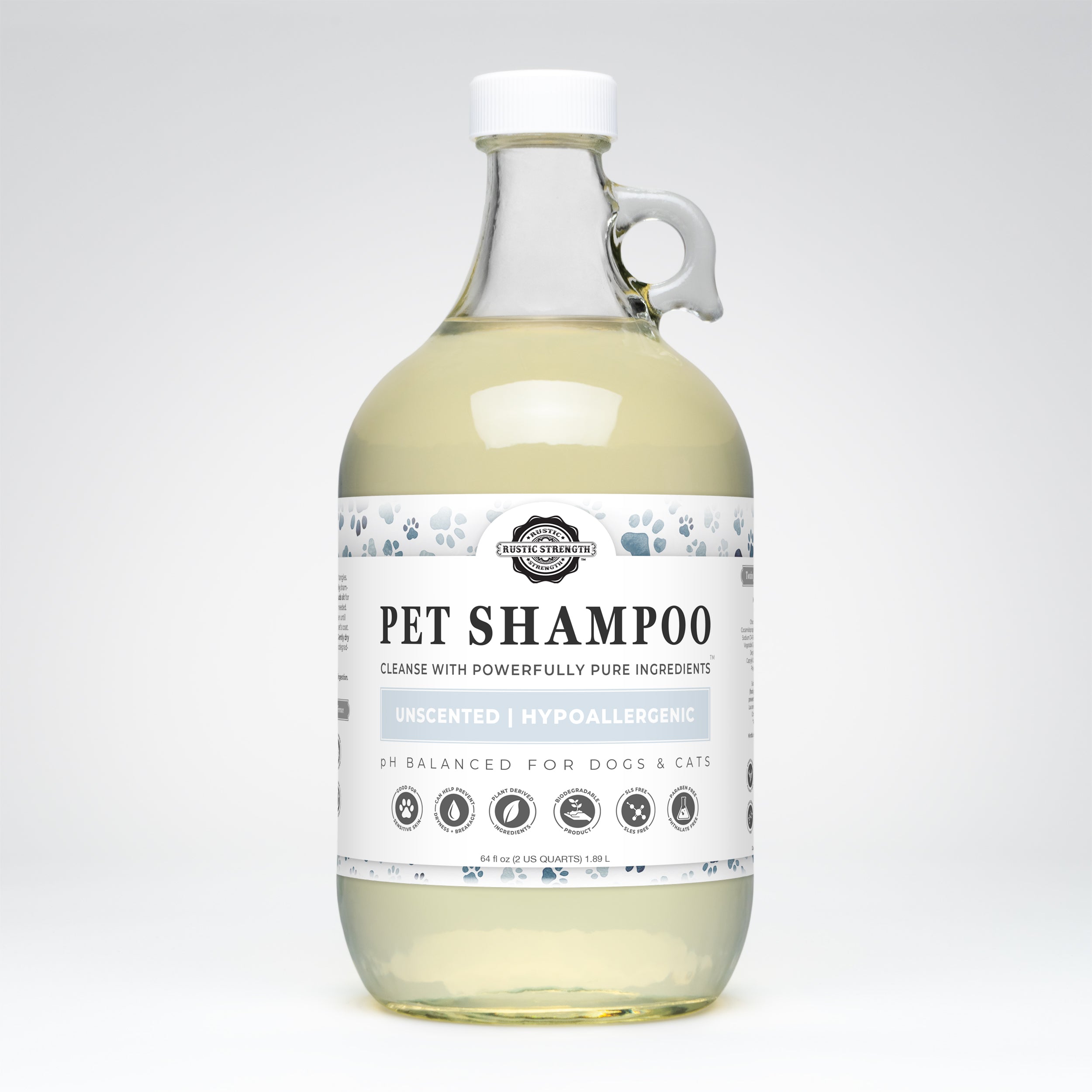 Pure Paws™ Unscented Pet Shampoo – Soothing, Deodorizing & Non-Toxic