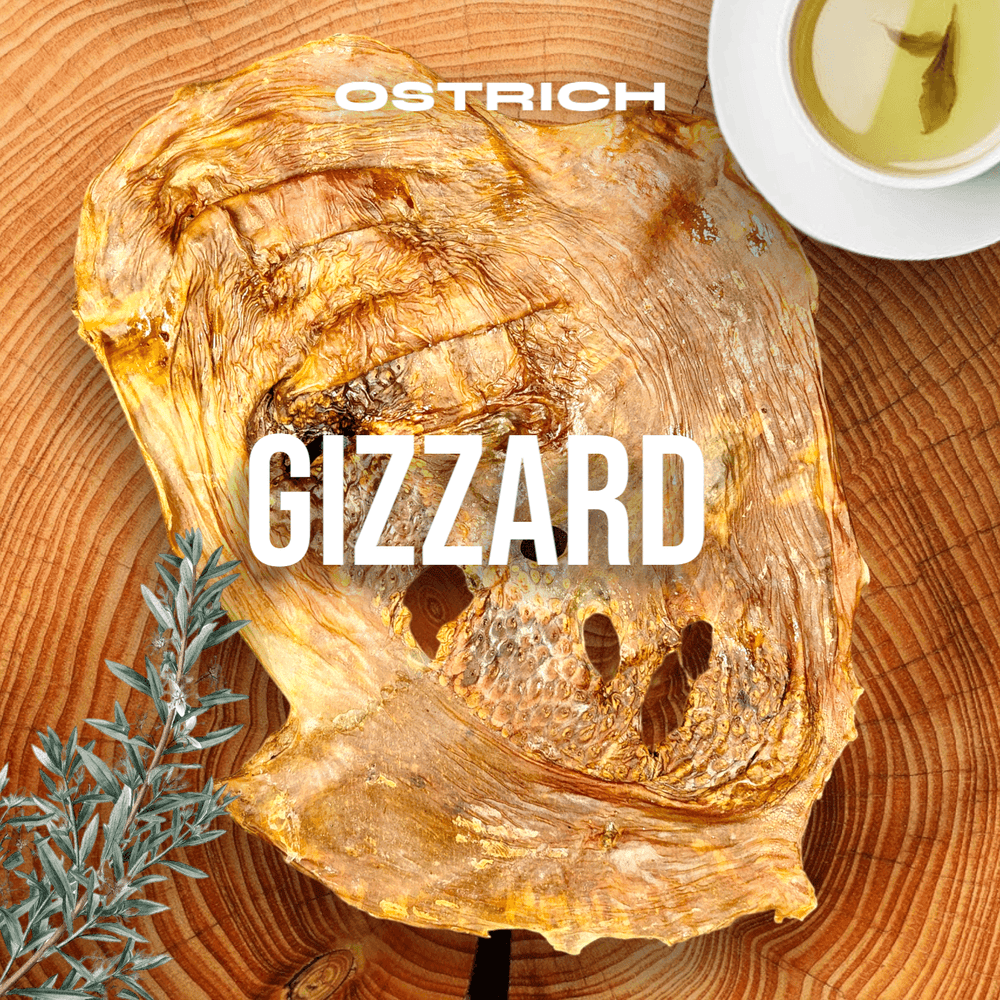 Chewy Whole Ostrich Gizzard – All-Natural Dog Treat Rich in Protein & Omega-3s