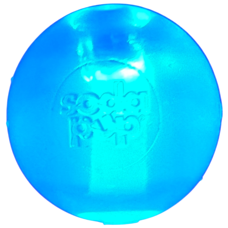 SodaPup Strobe Ball – Light-Up Floating Dog Ball for Night & Water Play