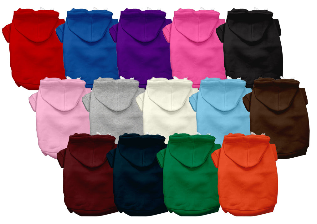 High-Quality Soft Solid-Color Hoodies for Pets - Durable and Comfortable