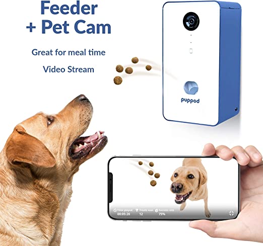 PupPod Gaming, Training, and Enrichment System for Dogs - Positive Reinforcement Puzzle Toy, Video Feeder, and Mobile App