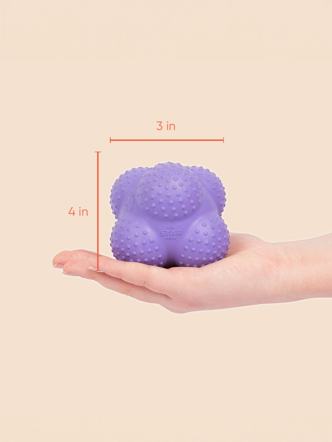Yomp Pup Star MAX Dog Toy – Durable Natural Rubber Bounce Toy