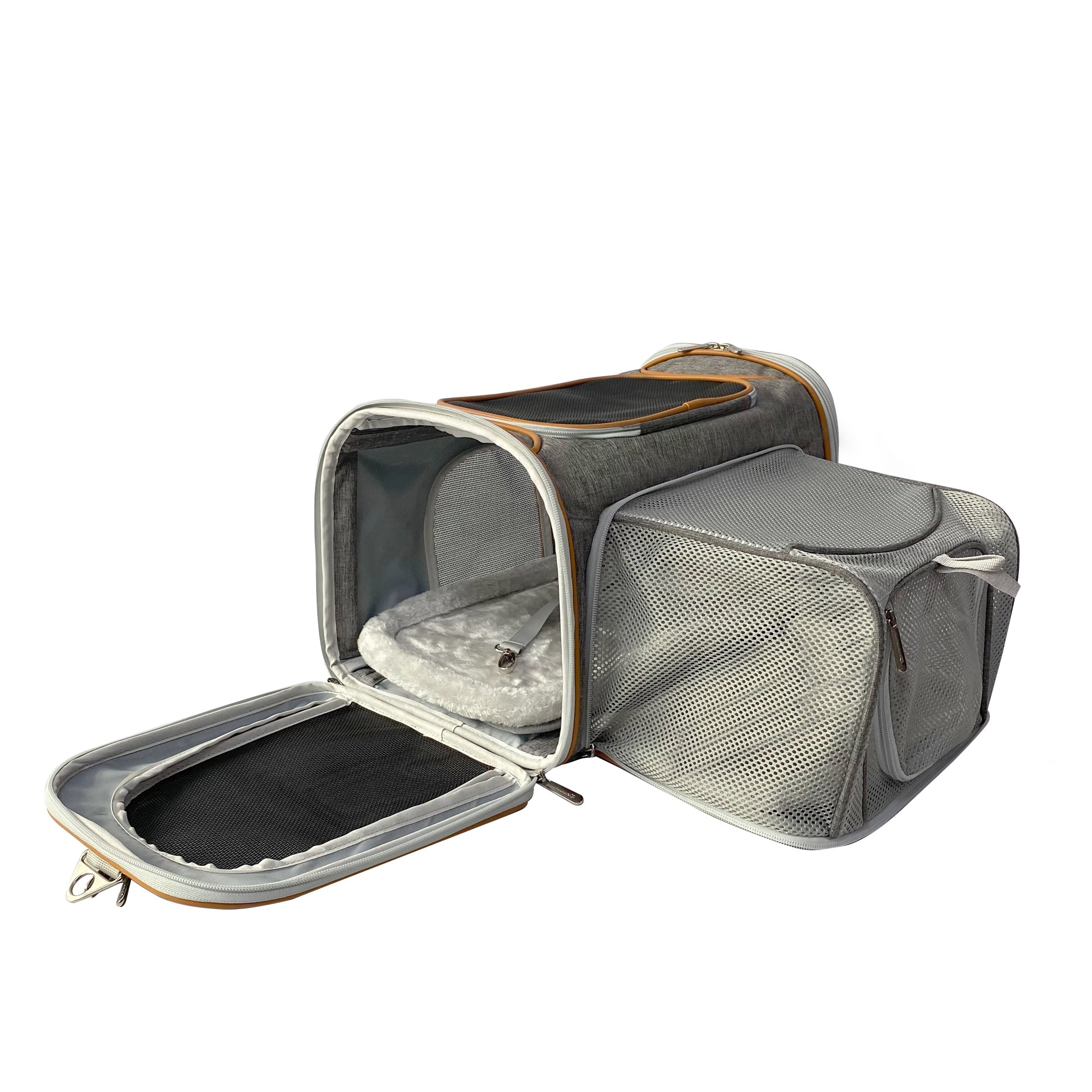 Expandable Soft-Sided Pet Carrier by Mr. Peanut’s – Airline-Approved for Travel