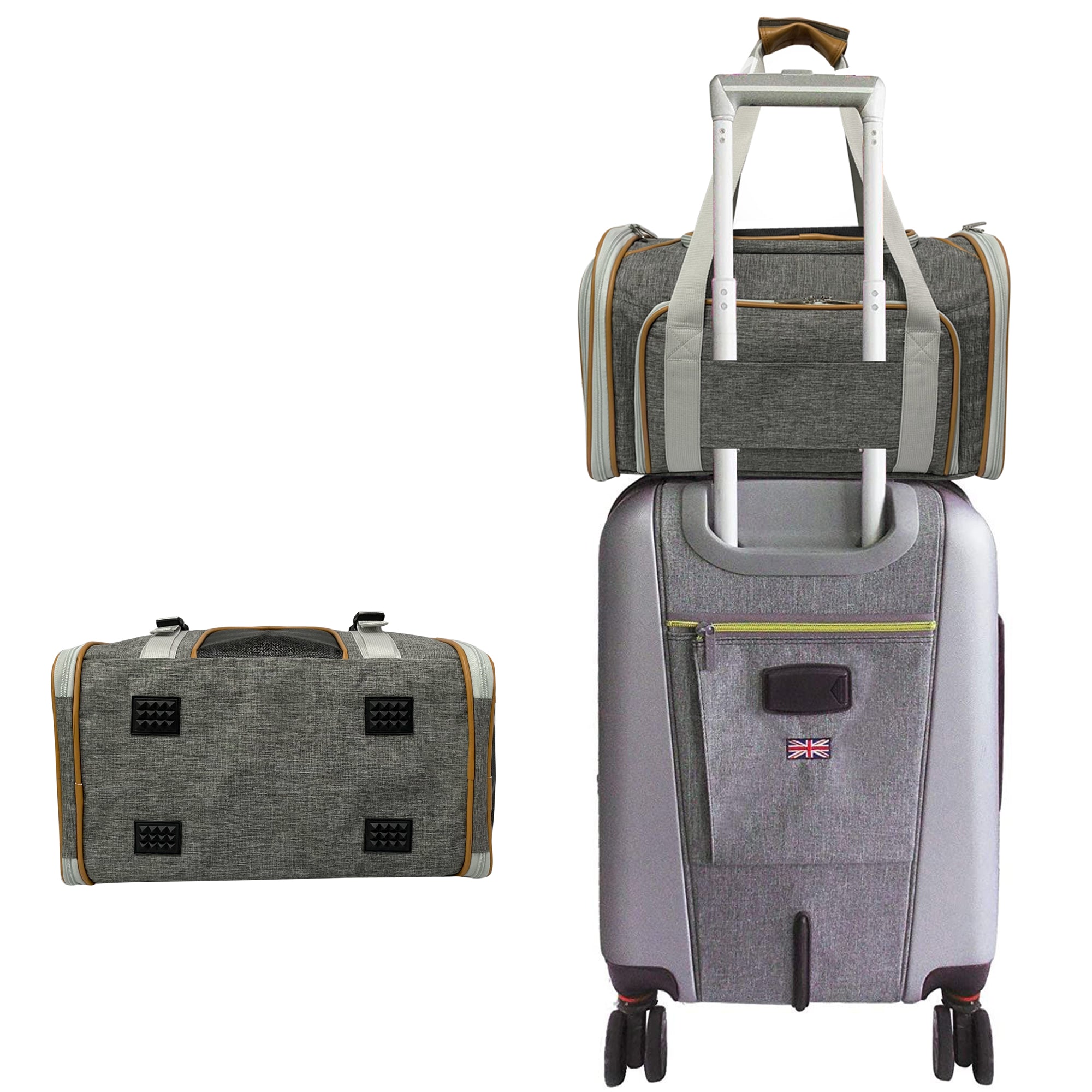 Expandable Soft-Sided Pet Carrier by Mr. Peanut’s – Airline-Approved for Travel