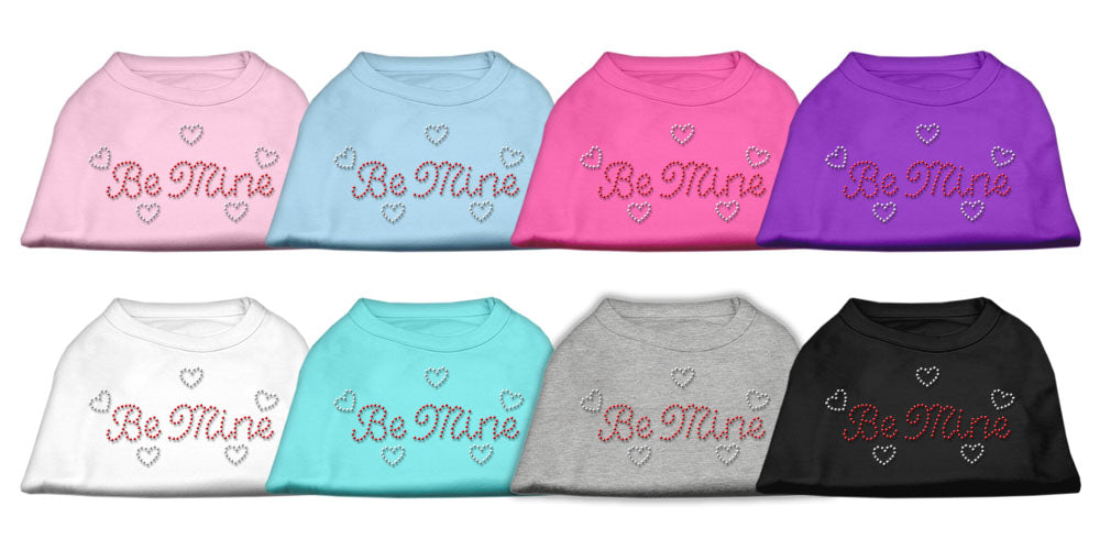Rhinestone-Embellished 'Be Mine' Shirt for Dogs & Cats - Valentine's Day Special