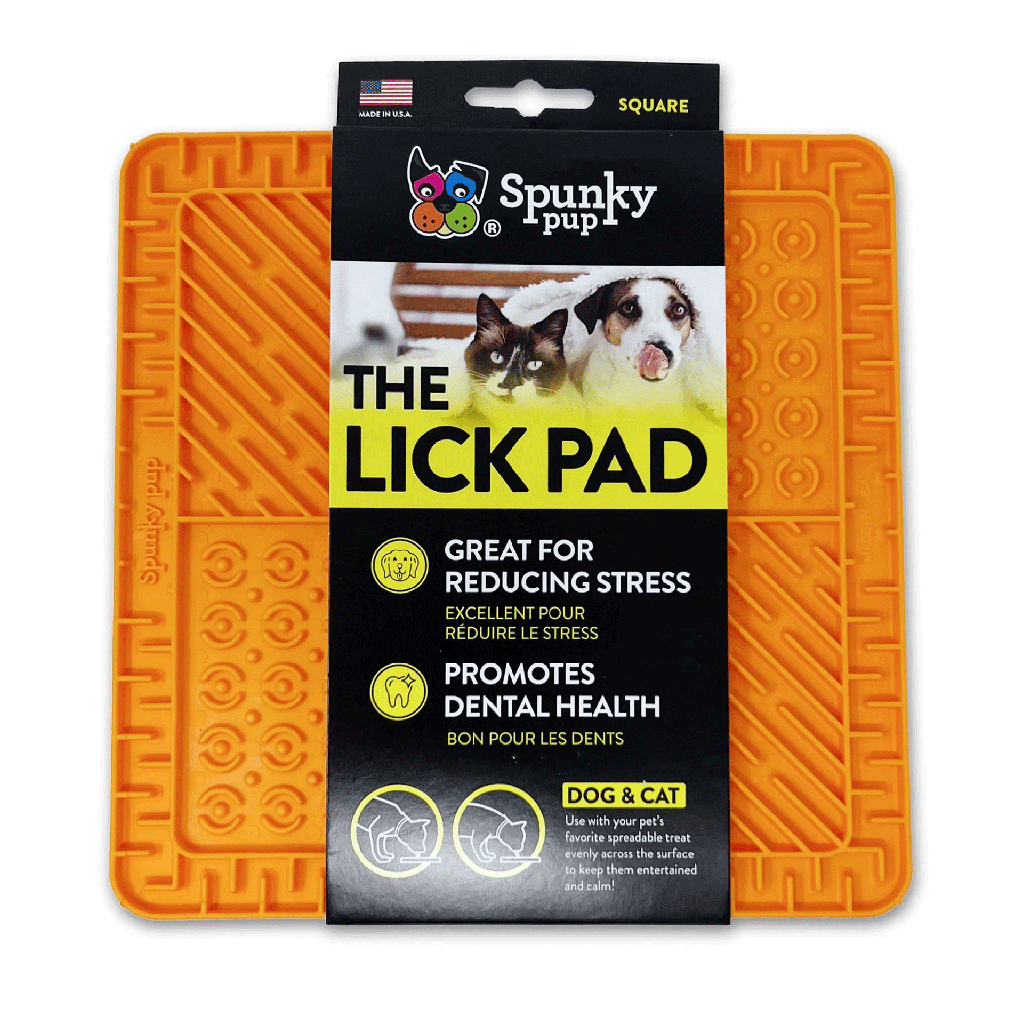 SPUNKY Pump Square Lick Pad for Dogs & Cats