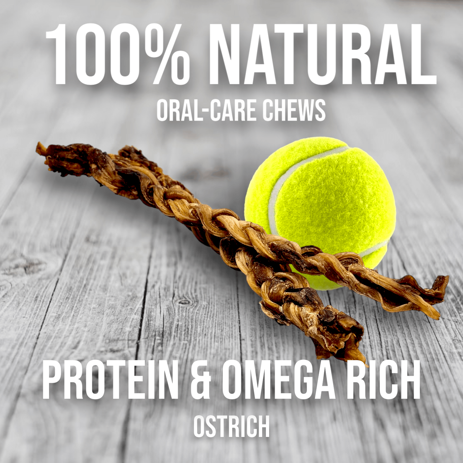 Moderate Chewer Ostrich Treat Box – 8 Premium Items (25% Off)