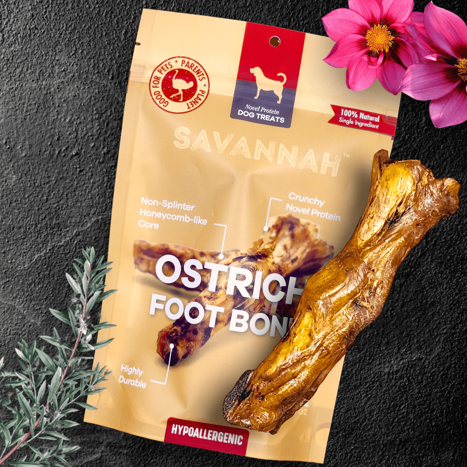 Moderate Chewer Ostrich Treat Box – 8 Premium Items (25% Off)