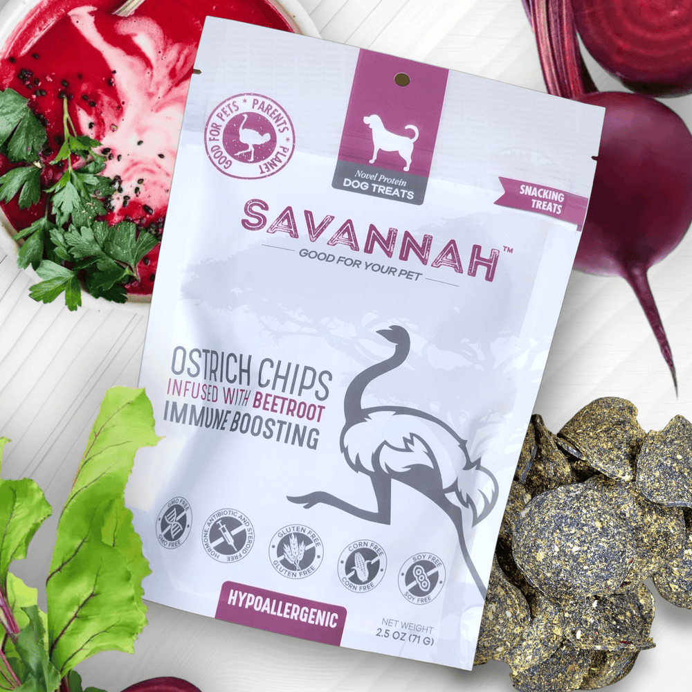 Moderate Chewer Dog Treat Box – Small (6 Natural Ostrich Chews)