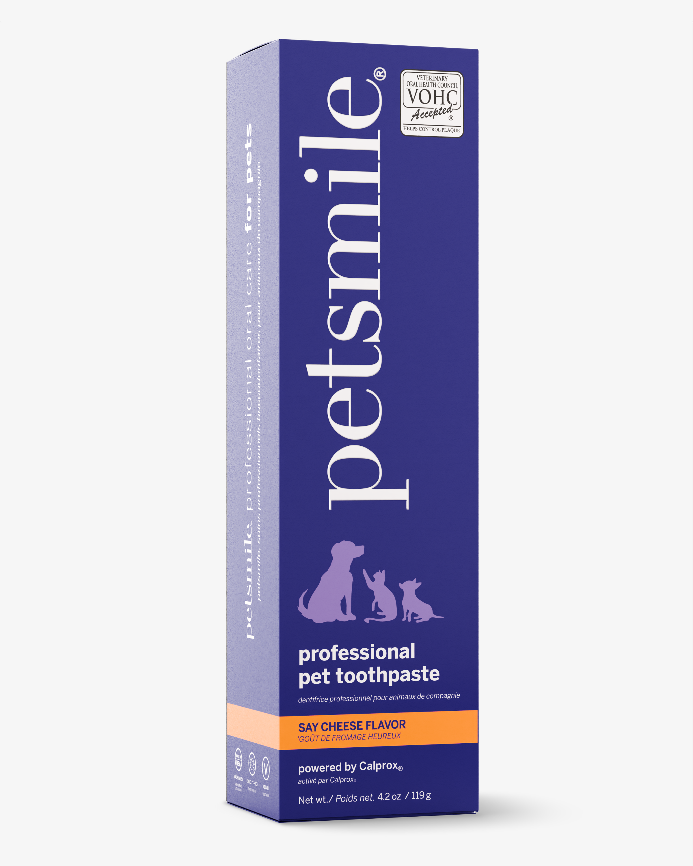 Petsmile® "Say Cheese" Toothpaste (Large) & Professional Pet Toothbrush – Vet-Approved Dental Kit