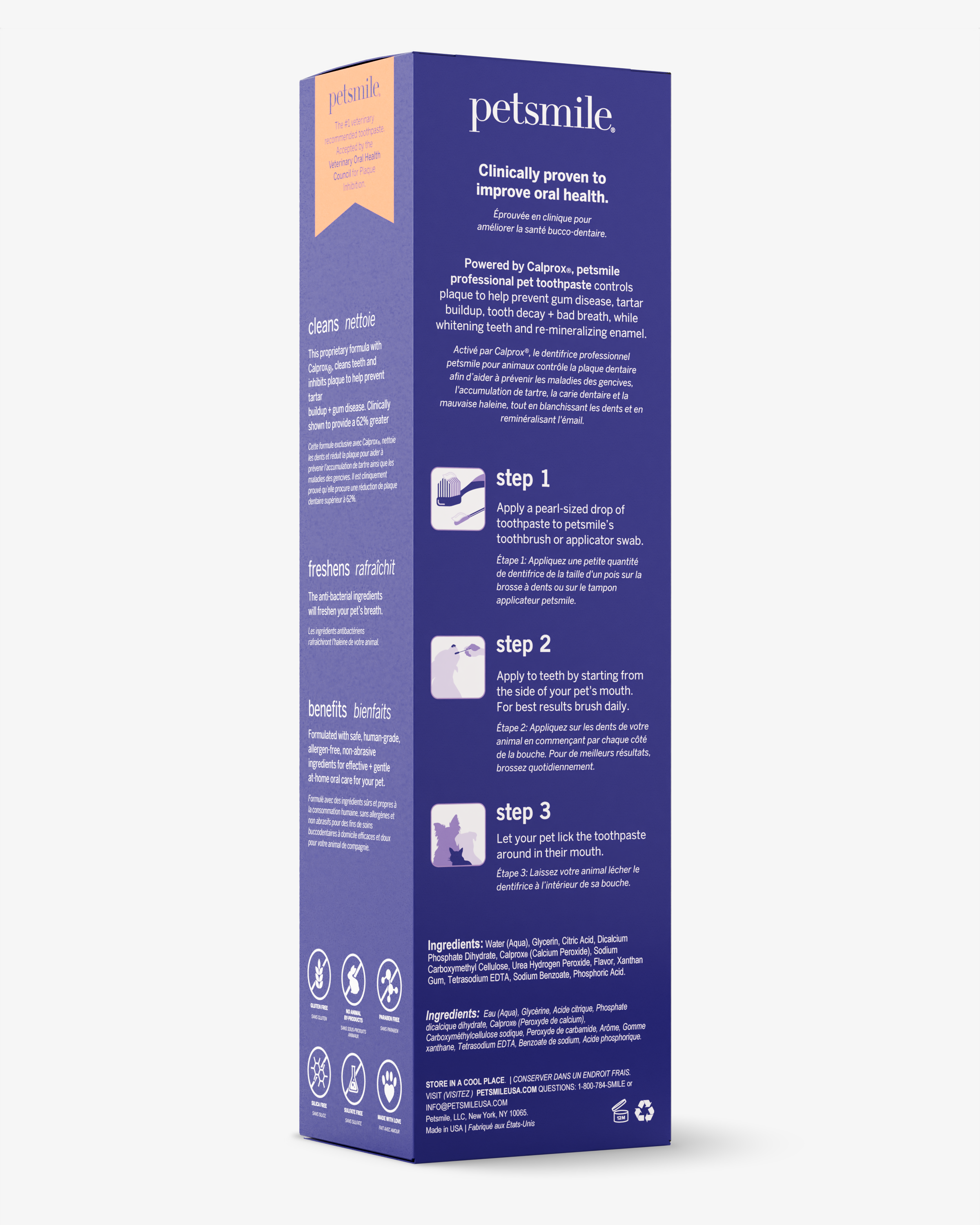 Petsmile® "Say Cheese" Toothpaste (Large) & Professional Pet Toothbrush – Vet-Approved Dental Kit