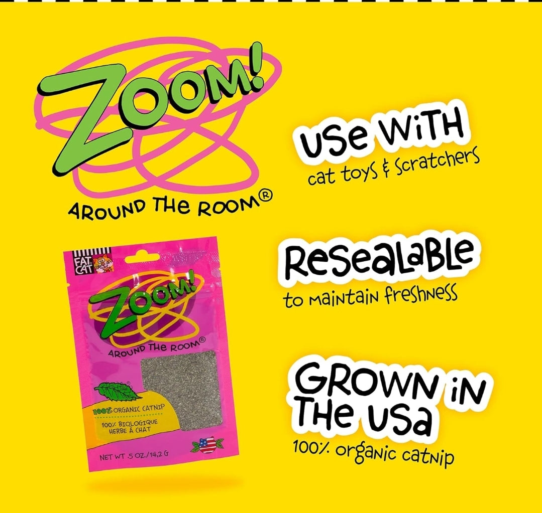 100%Organic Catnip BAMBOO Zoom! – The Best Natural Catnip for Happy Cats