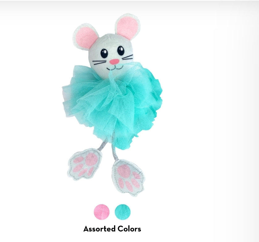 KONG Flingaroo Tutu: Interactive Cat Toy with Bells, Tulle, and Premium Catnip for Endless Play