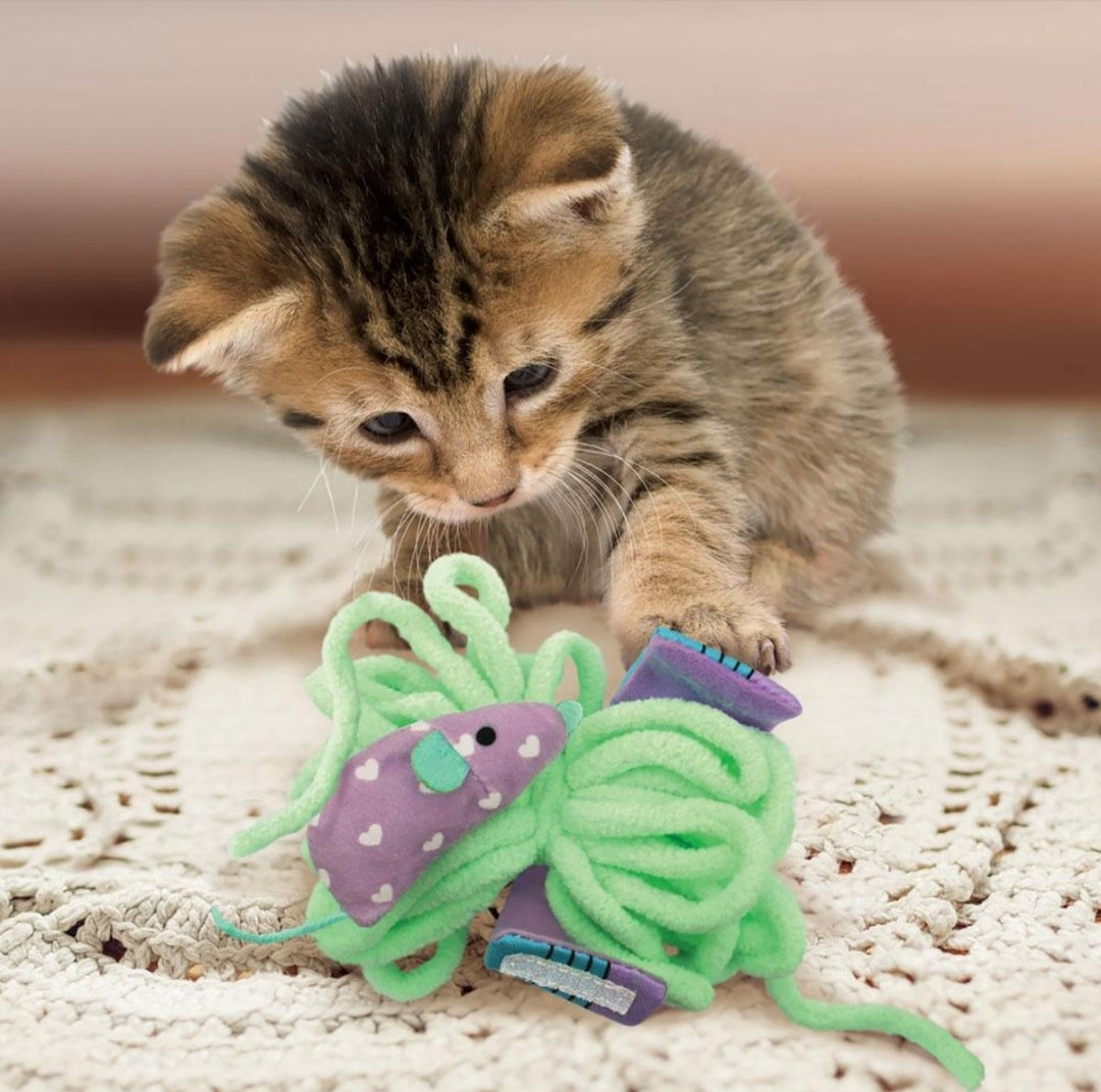 Interactive KONG Pull-A-Partz Yarnz Cat Toy – Perfect for Playful Cats