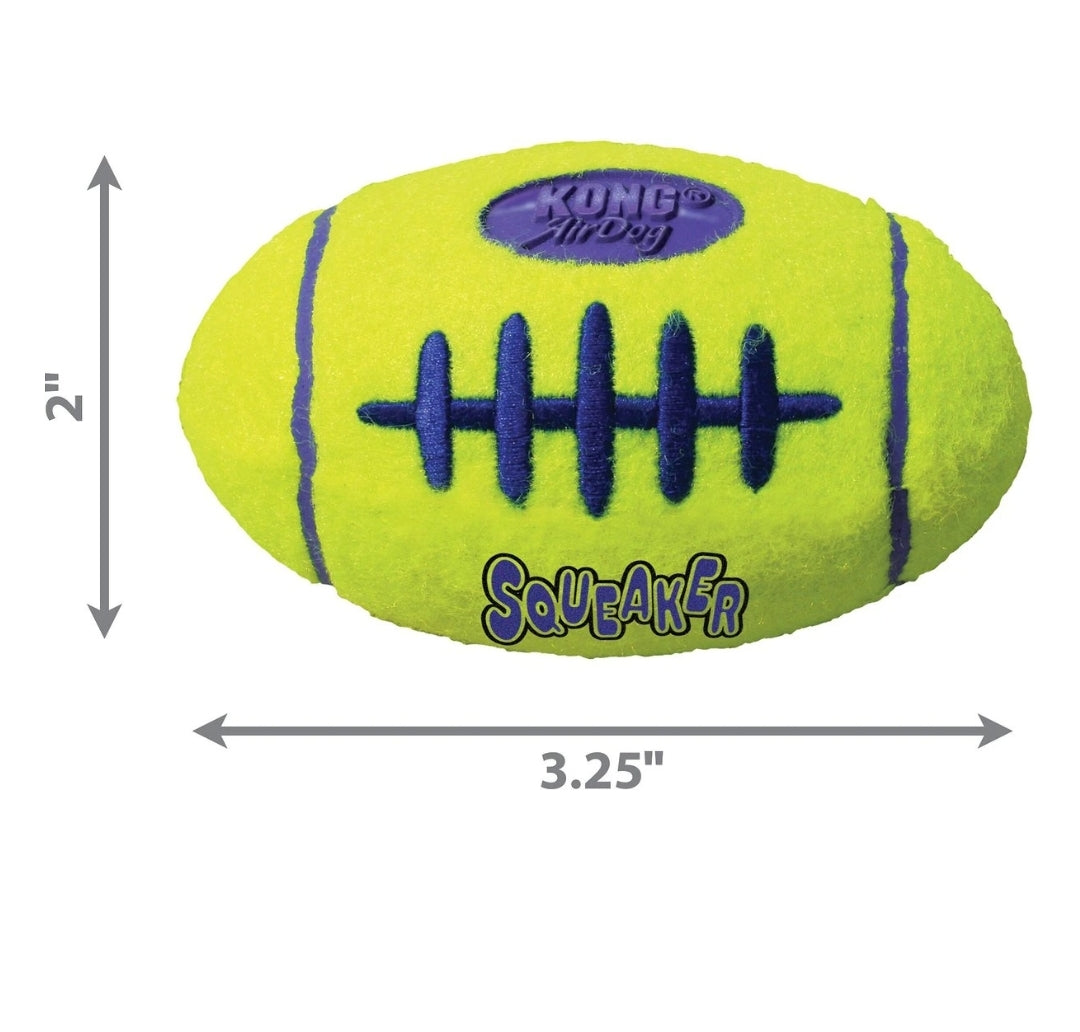 KONG Air Dog Squeaker Football Toy - Playful Fetch & Fun!
