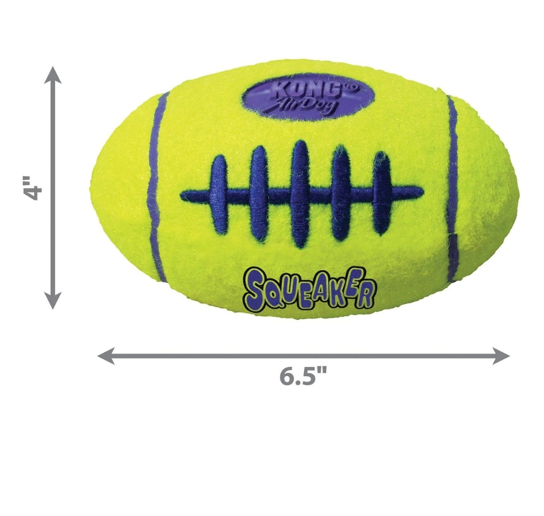 KONG Air Dog Squeaker Football Toy - Playful Fetch & Fun!