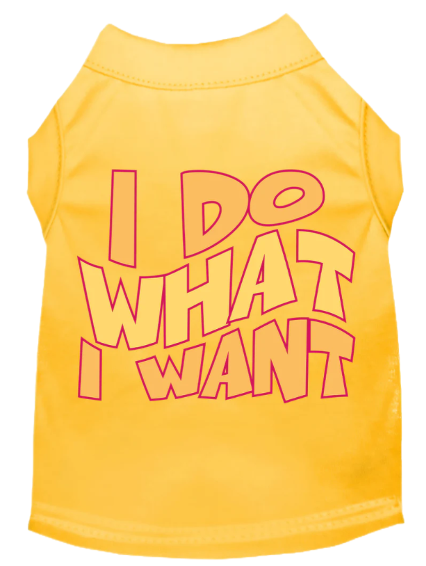 "Adorable 'I Do What I Want' Cat & Dog Shirt – Perfect for Pets"